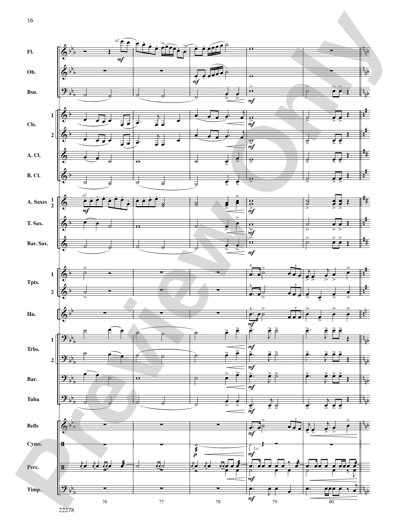 The Message on the Rock: Concert Band Conductor Score & Parts