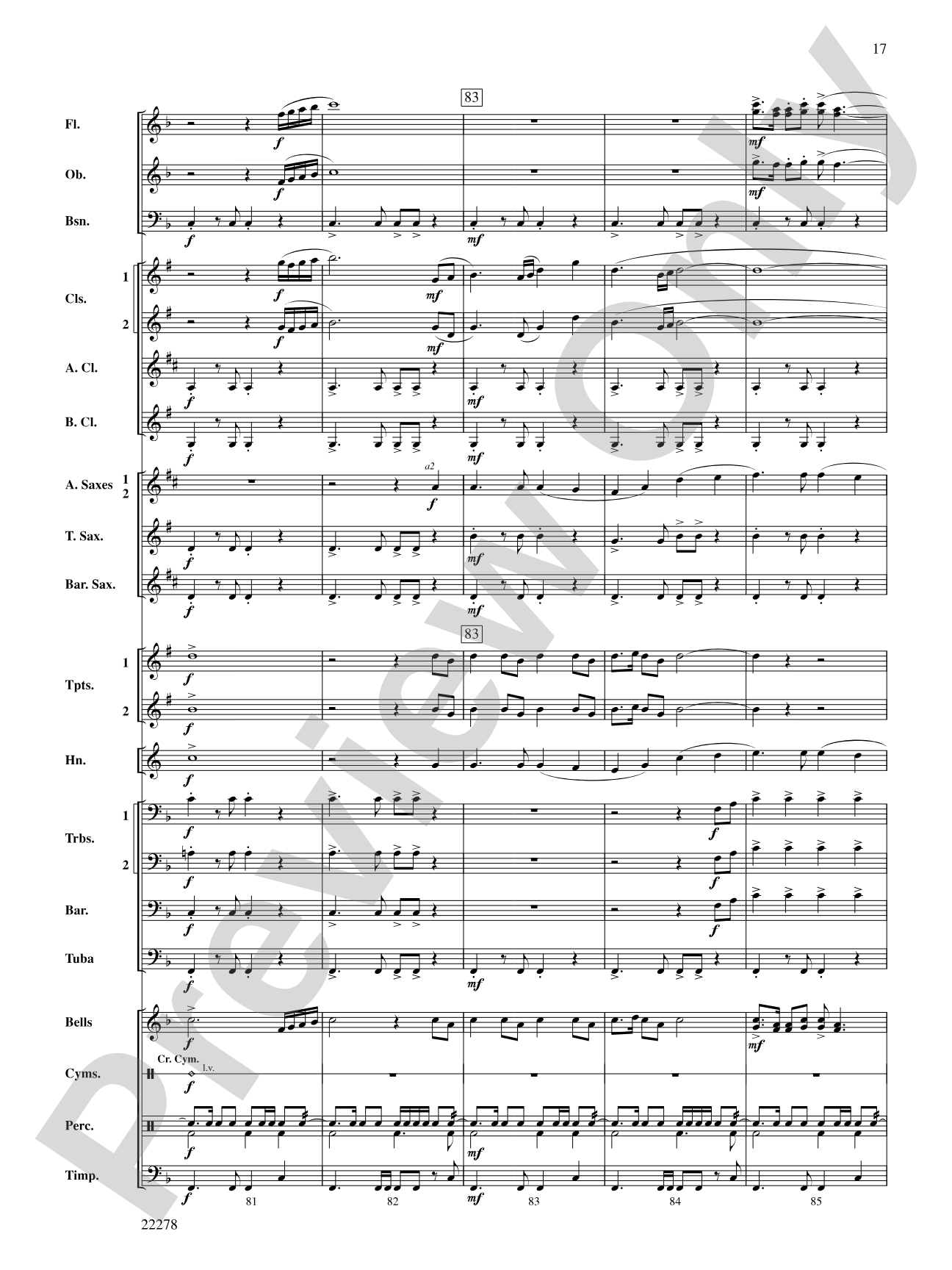 The Message on the Rock: Concert Band Conductor Score & Parts