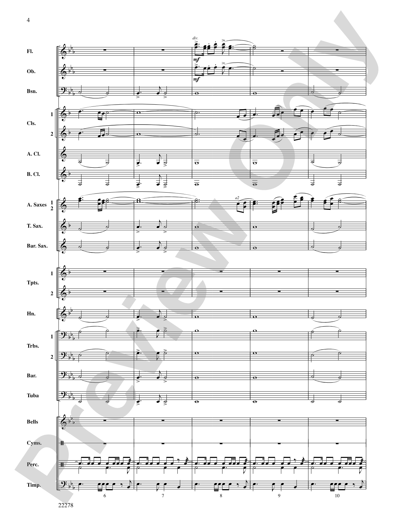 The Message on the Rock: Concert Band Conductor Score & Parts
