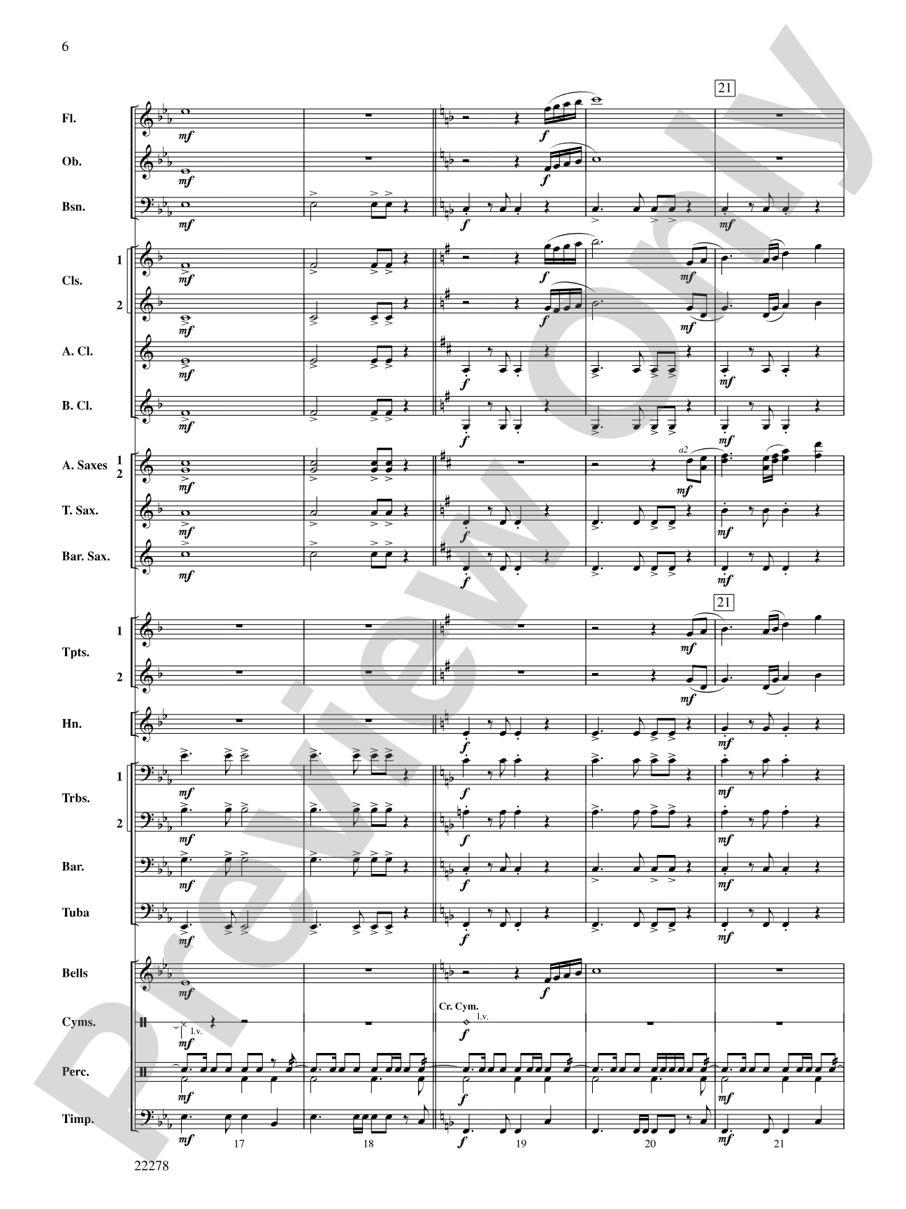 The Message on the Rock: Concert Band Conductor Score & Parts