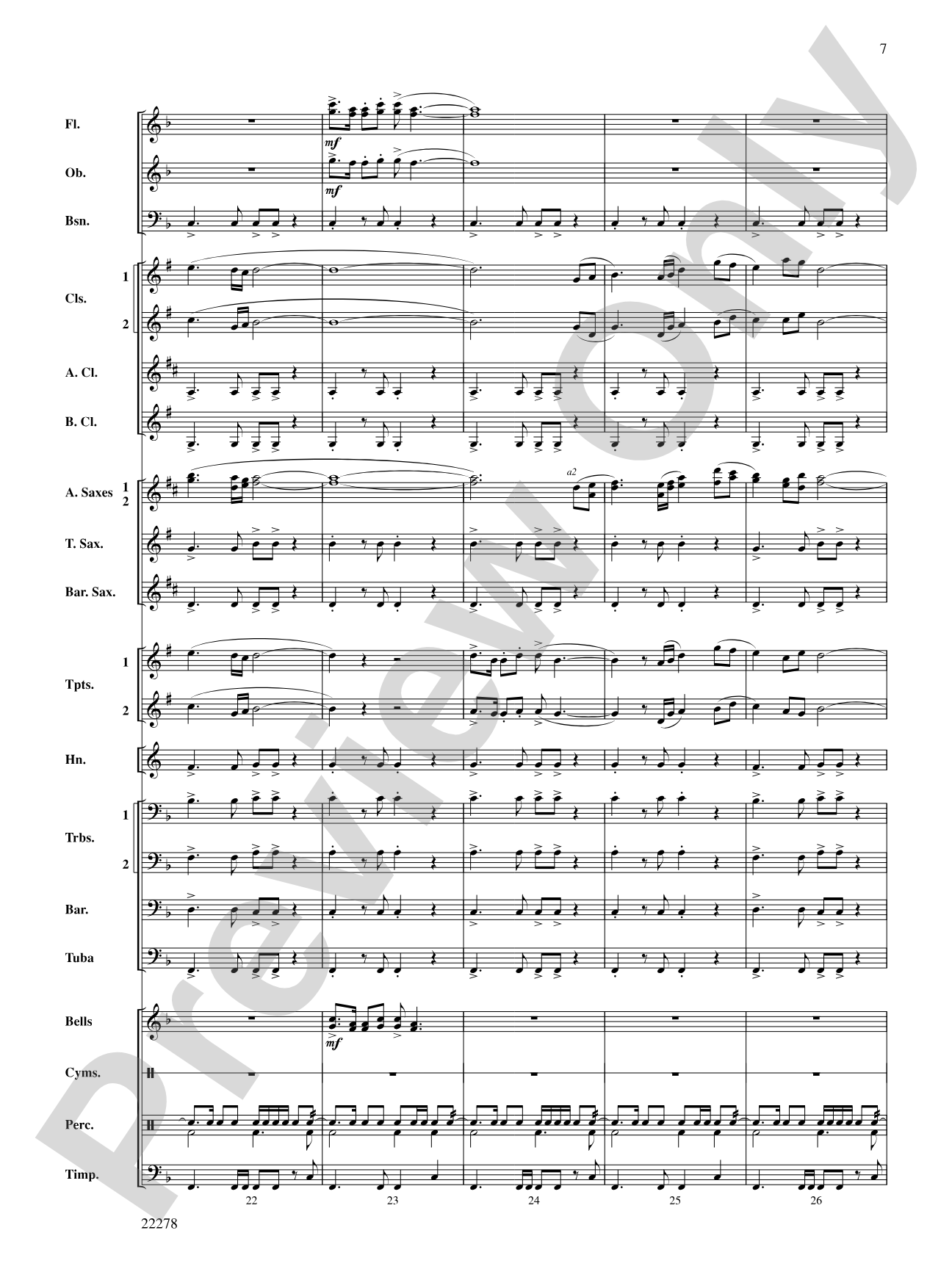 The Message on the Rock: Concert Band Conductor Score & Parts