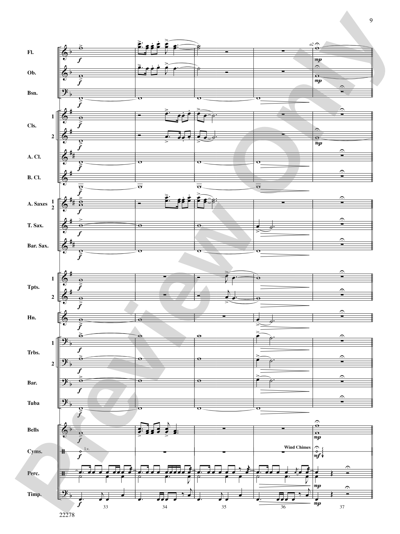 The Message on the Rock: Concert Band Conductor Score & Parts