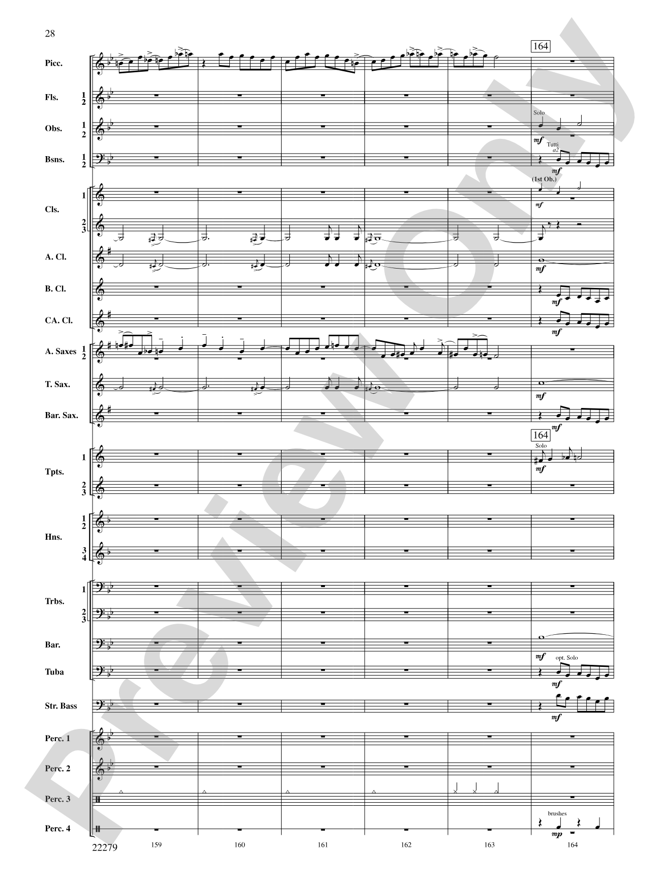 Bayou Breakdown: Concert Band Conductor Score & Parts