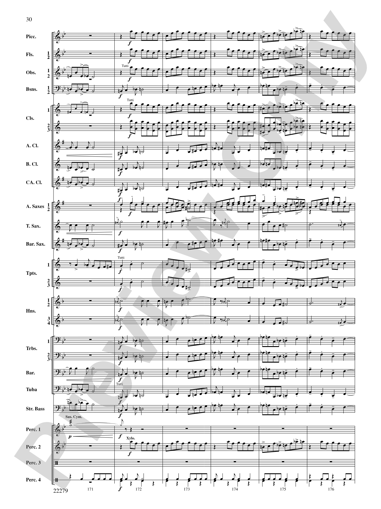 Bayou Breakdown: Concert Band Conductor Score & Parts
