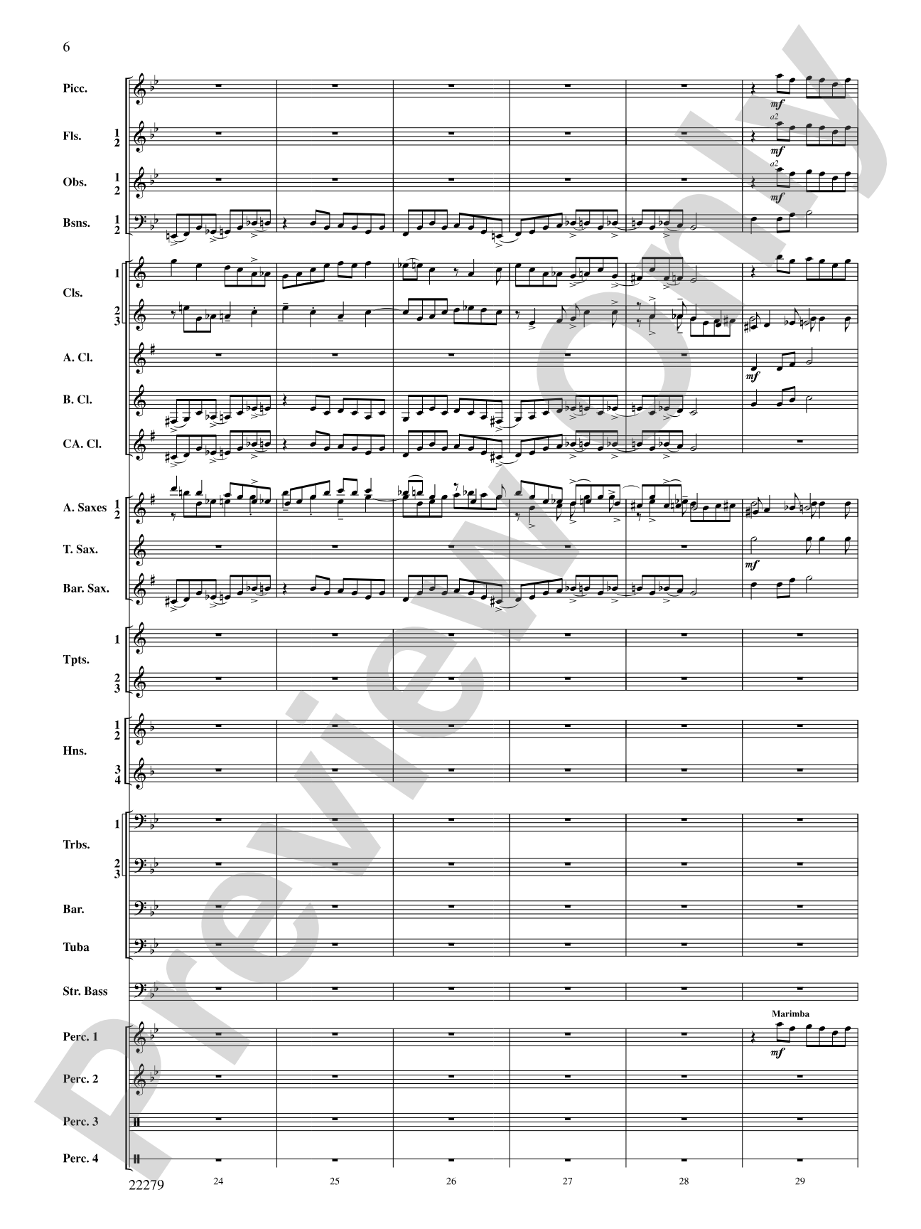 Bayou Breakdown: Concert Band Conductor Score & Parts