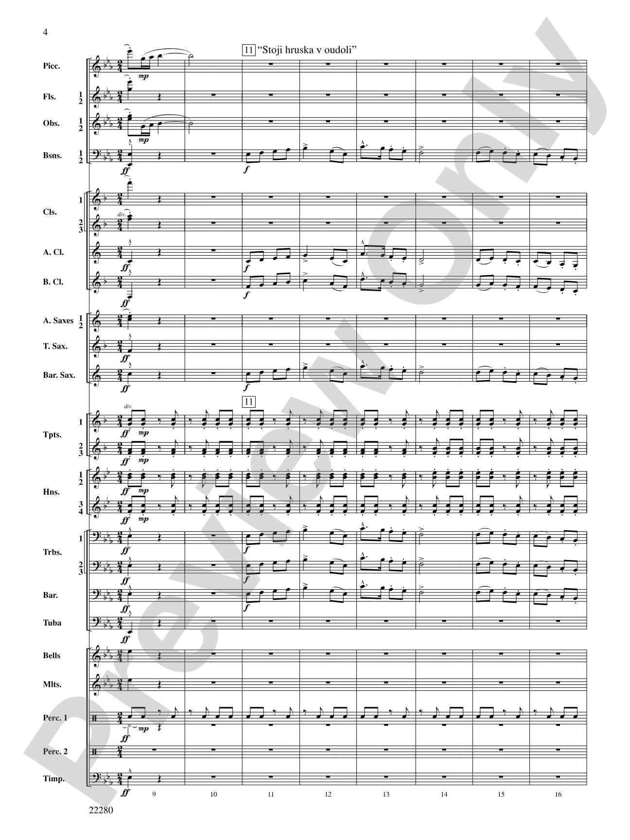 Moravian Folk Rhapsody: Concert Band Conductor Score & Parts