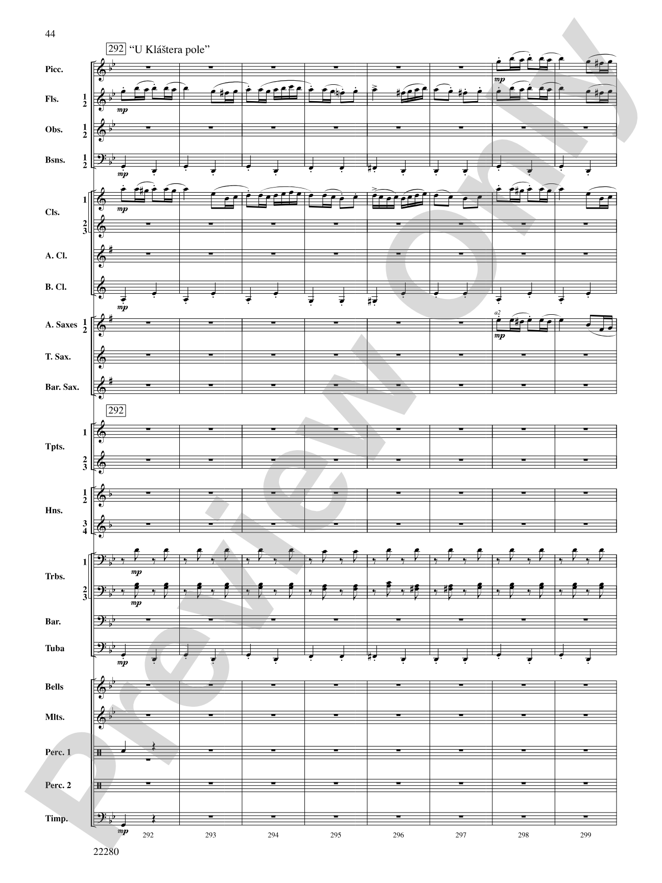Moravian Folk Rhapsody: Concert Band Conductor Score & Parts