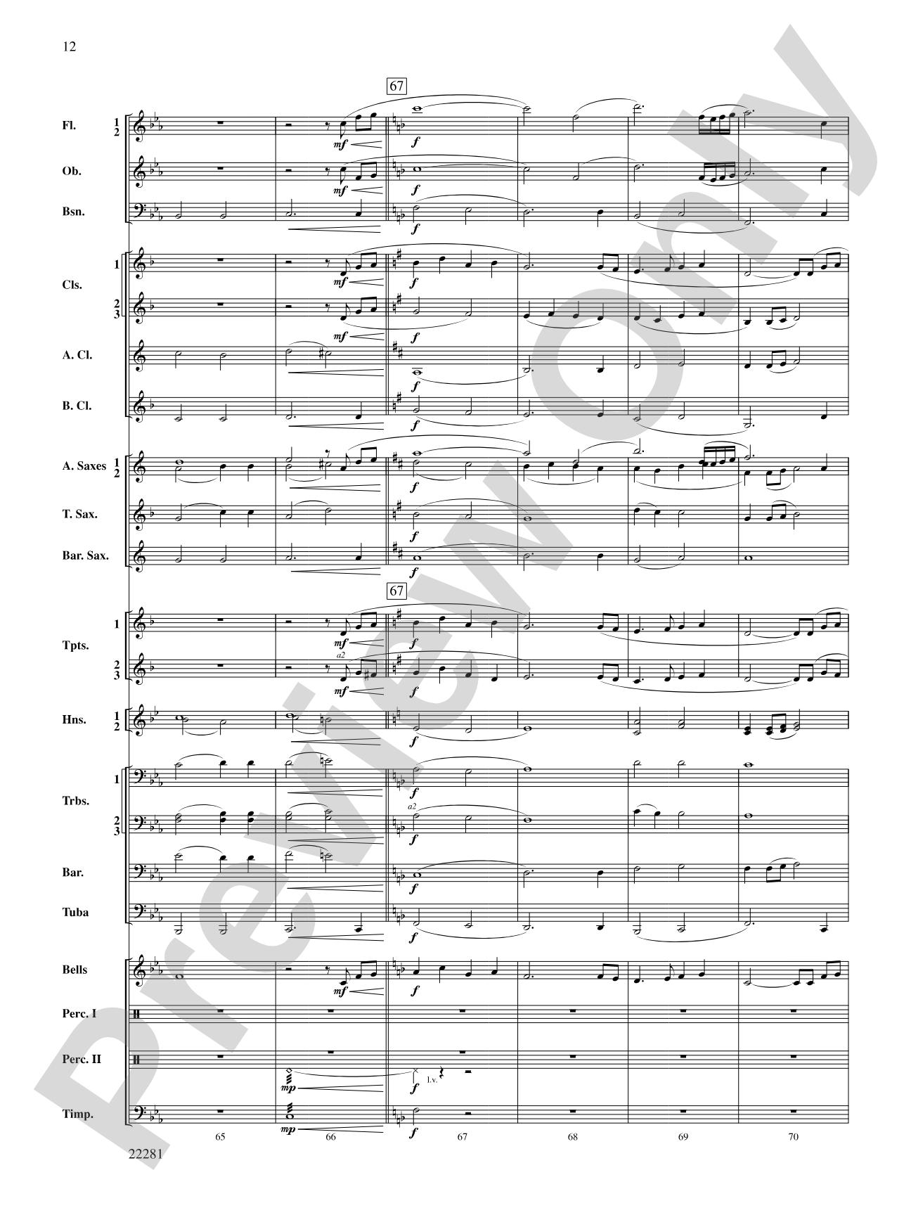 Falcon Lake Overture: Score