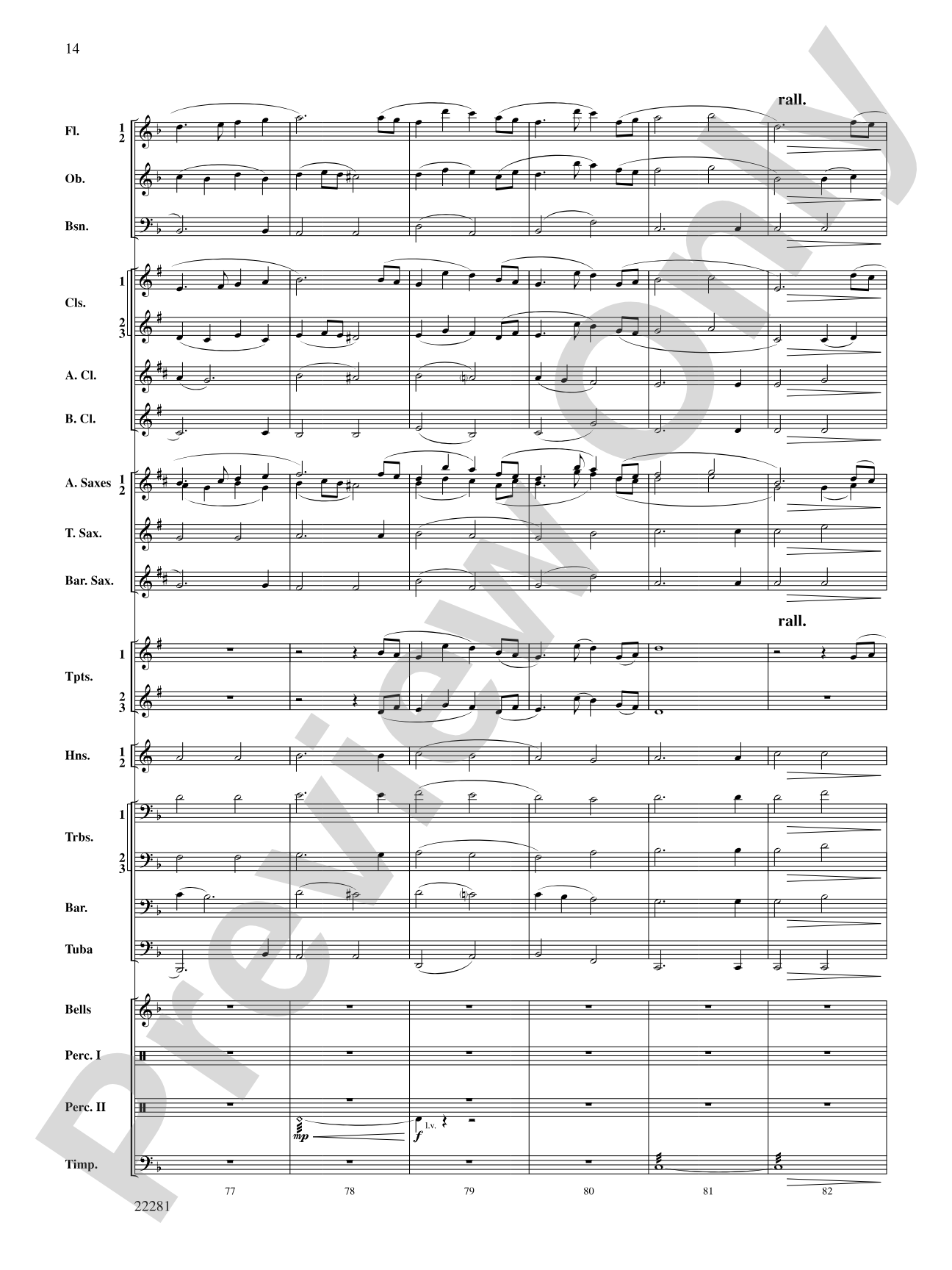 Falcon Lake Overture: Score