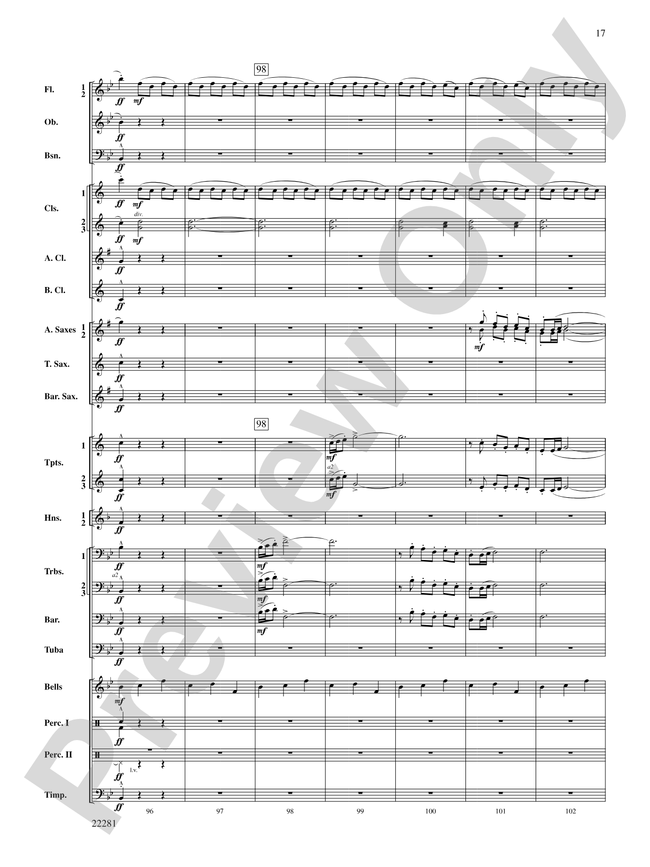 Falcon Lake Overture: Score