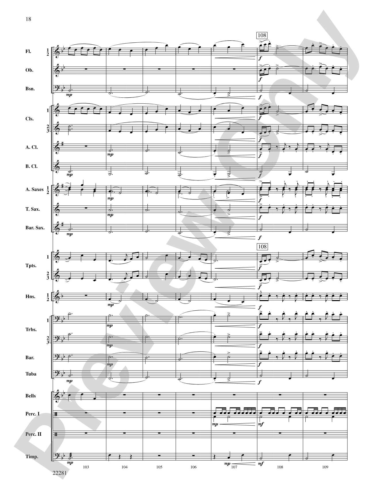 Falcon Lake Overture: Score