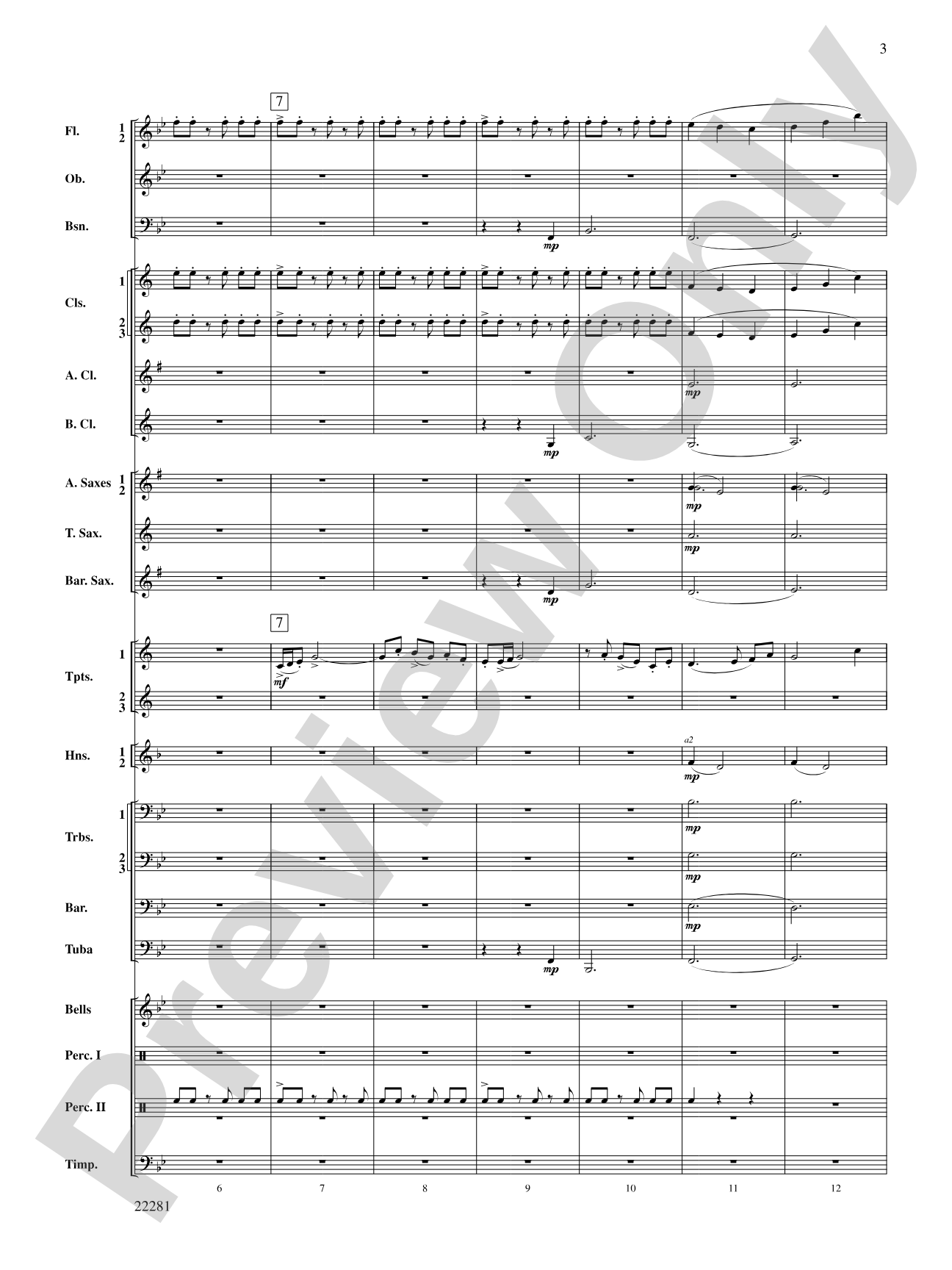 Falcon Lake Overture: Score