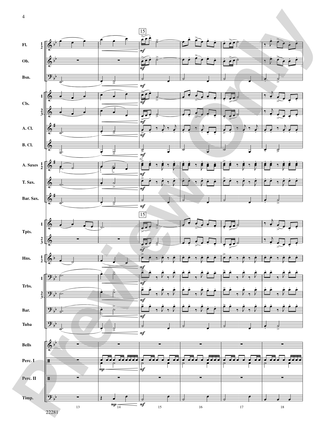 Falcon Lake Overture: Score