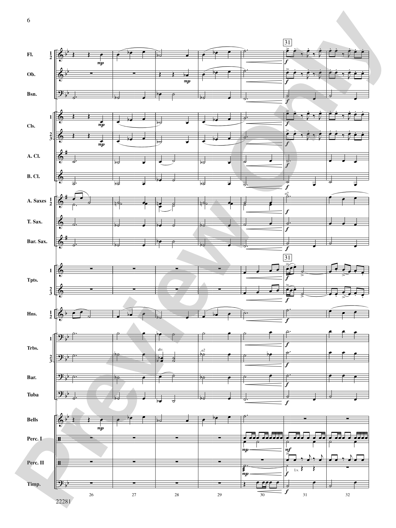 Falcon Lake Overture: Score