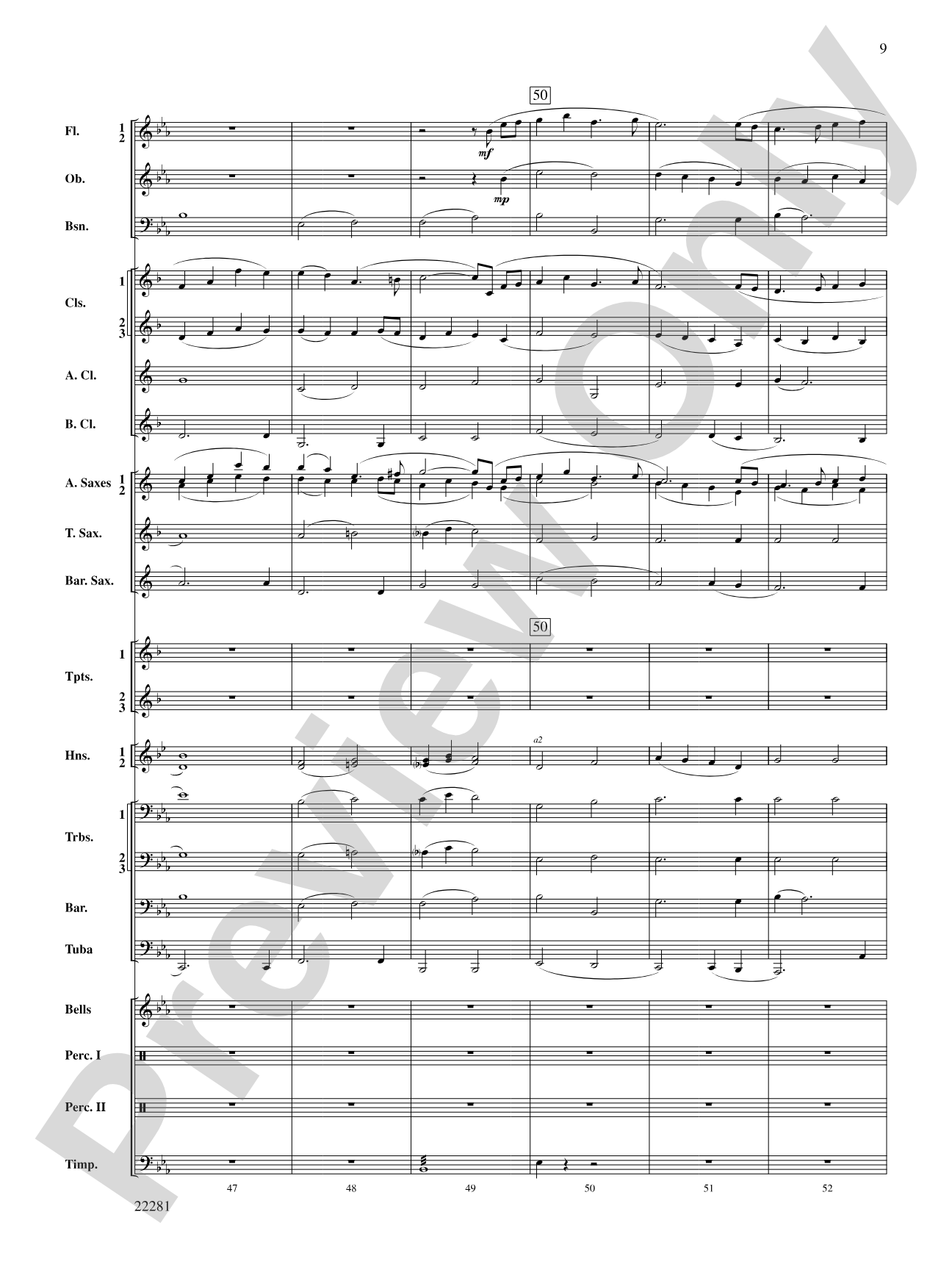 Falcon Lake Overture: Score