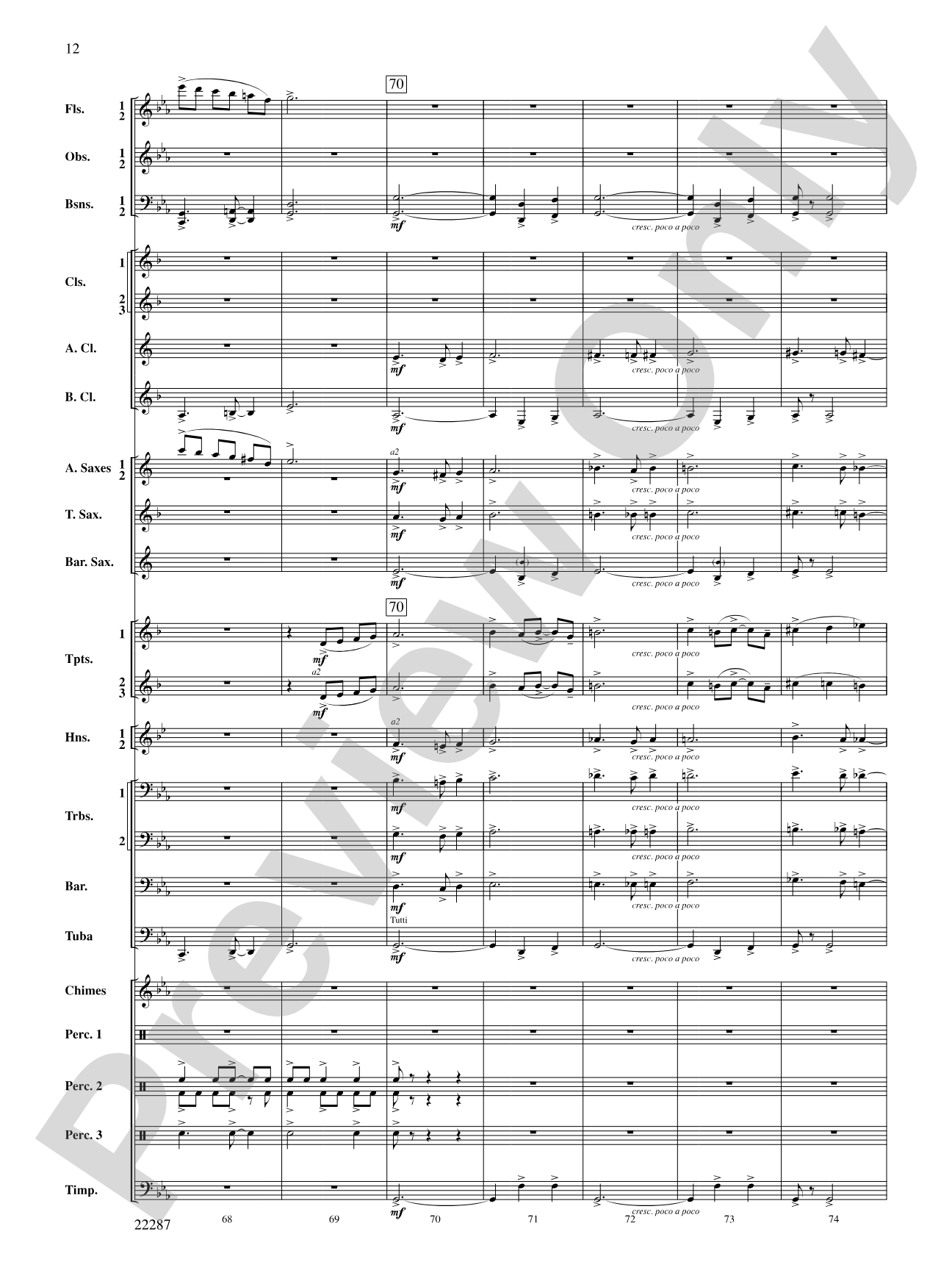 Primordial Overture: Concert Band Conductor Score & Parts