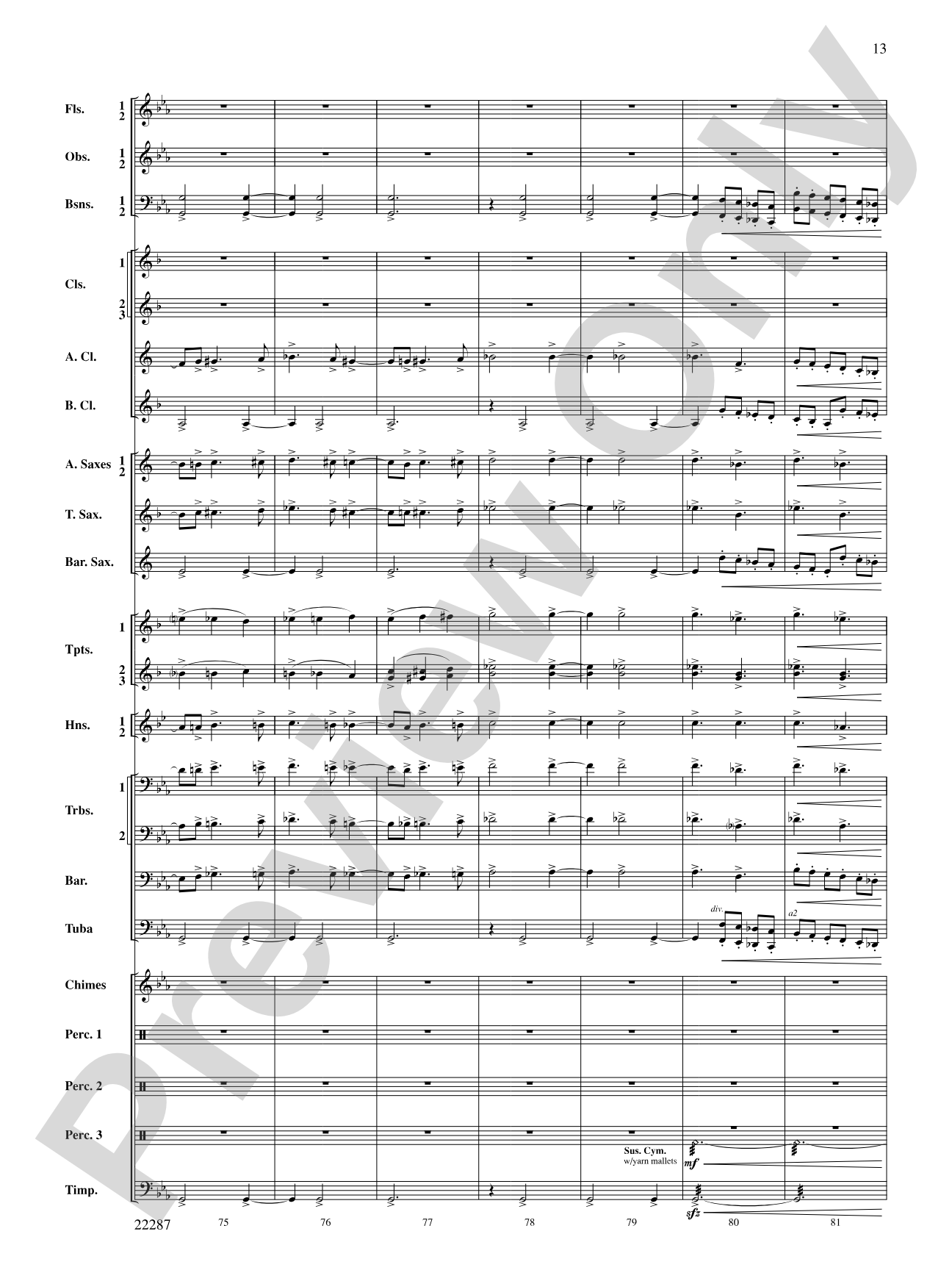 Primordial Overture: Concert Band Conductor Score & Parts