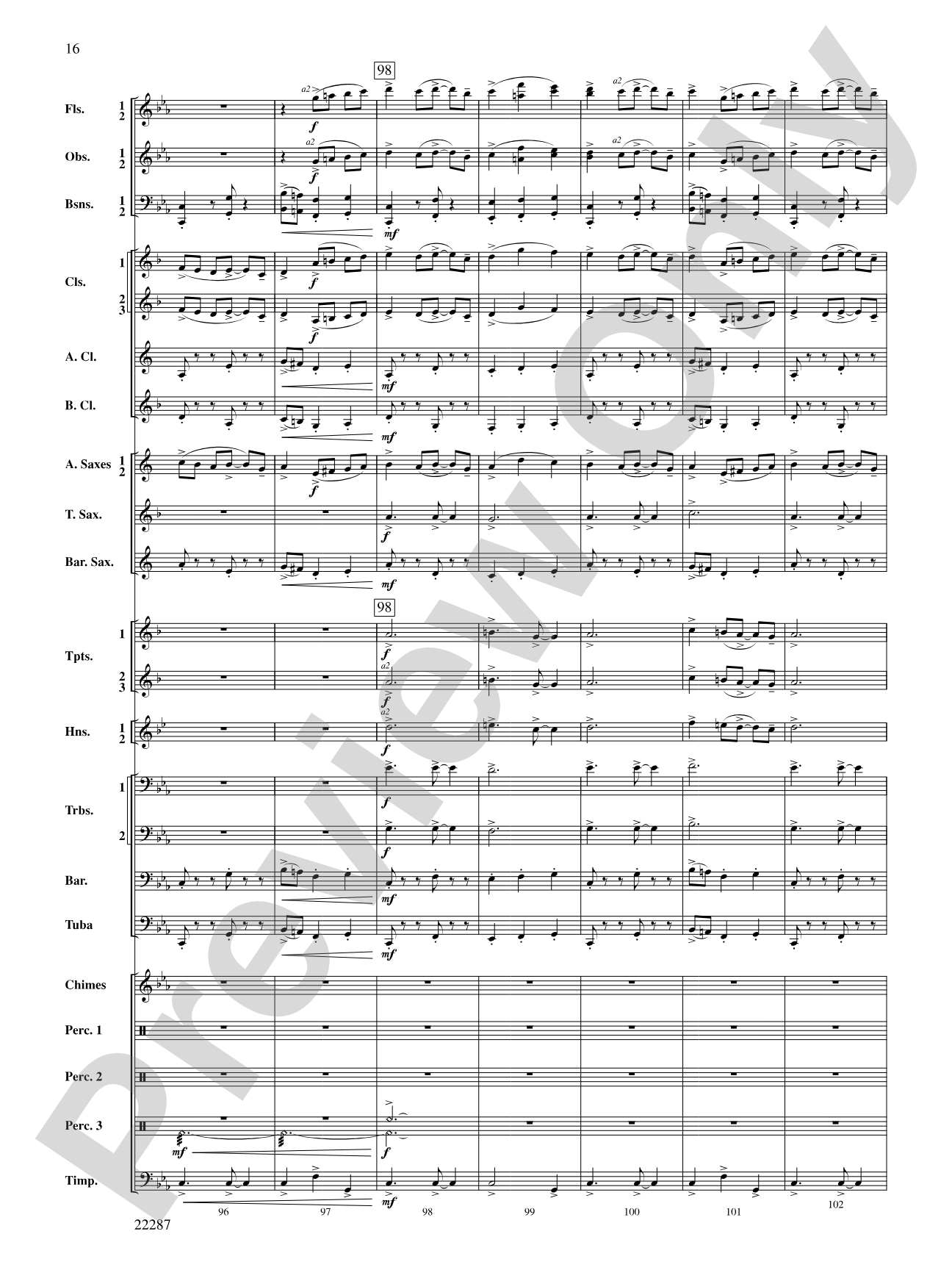 Primordial Overture: Concert Band Conductor Score & Parts