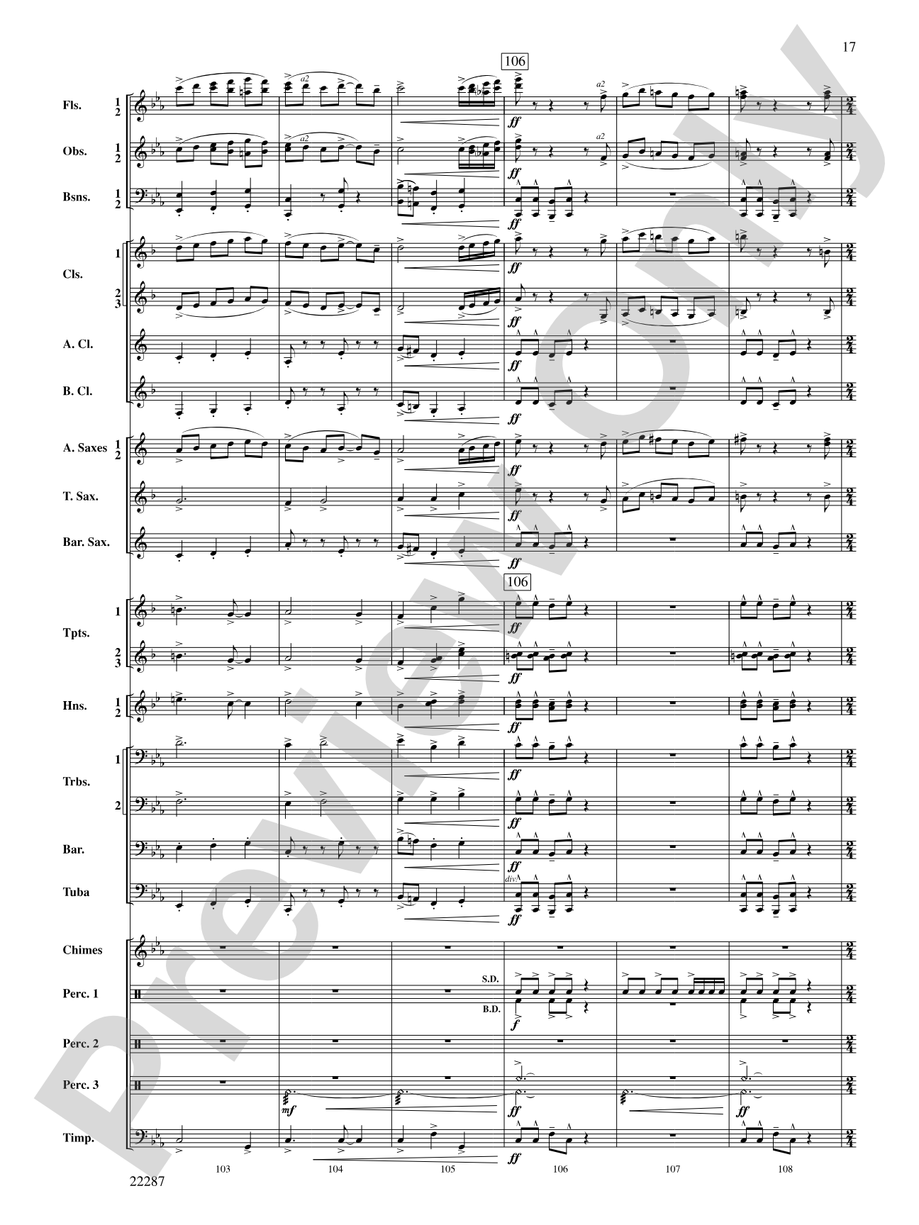 Primordial Overture: Concert Band Conductor Score & Parts
