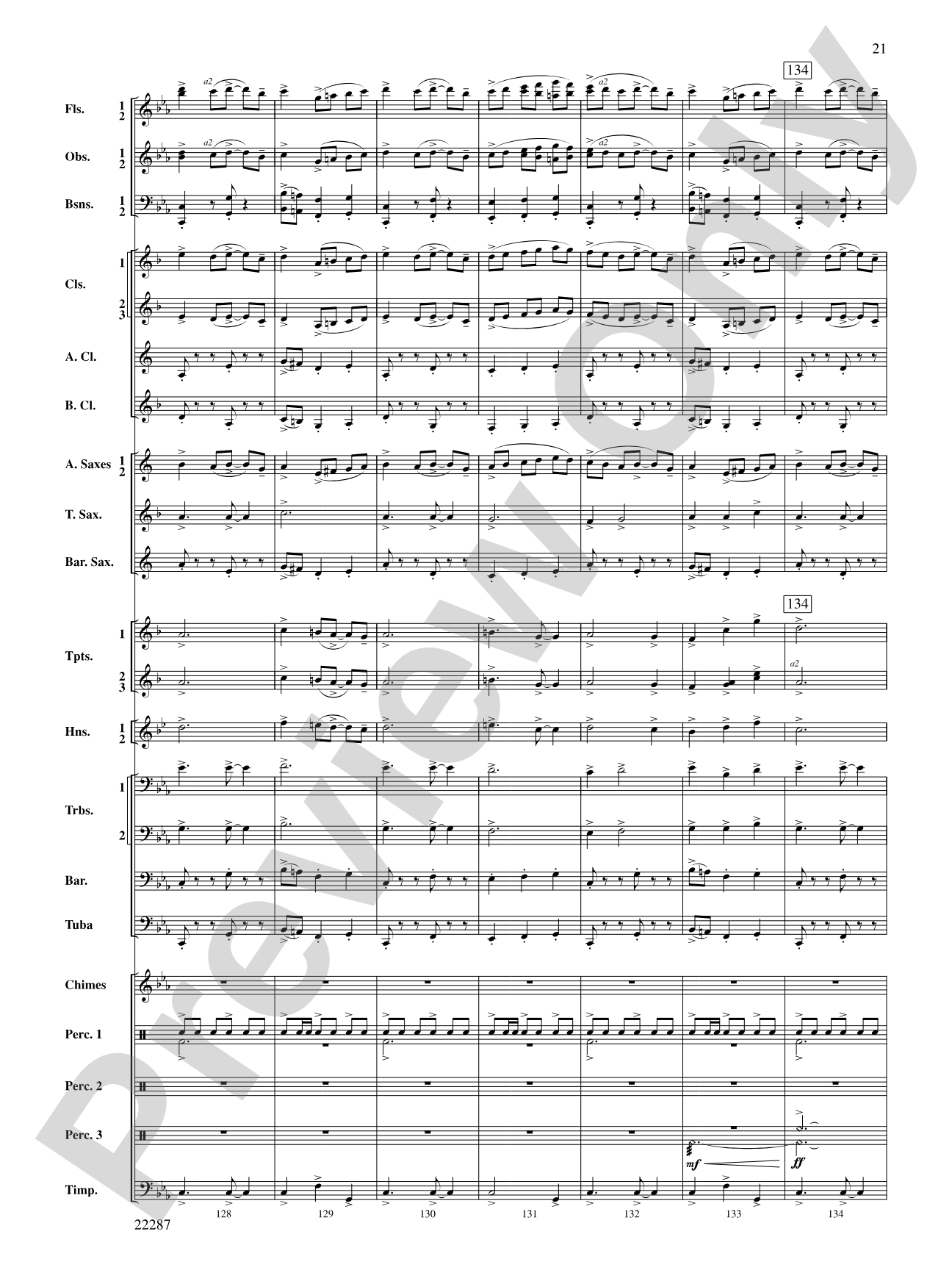 Primordial Overture: Concert Band Conductor Score & Parts