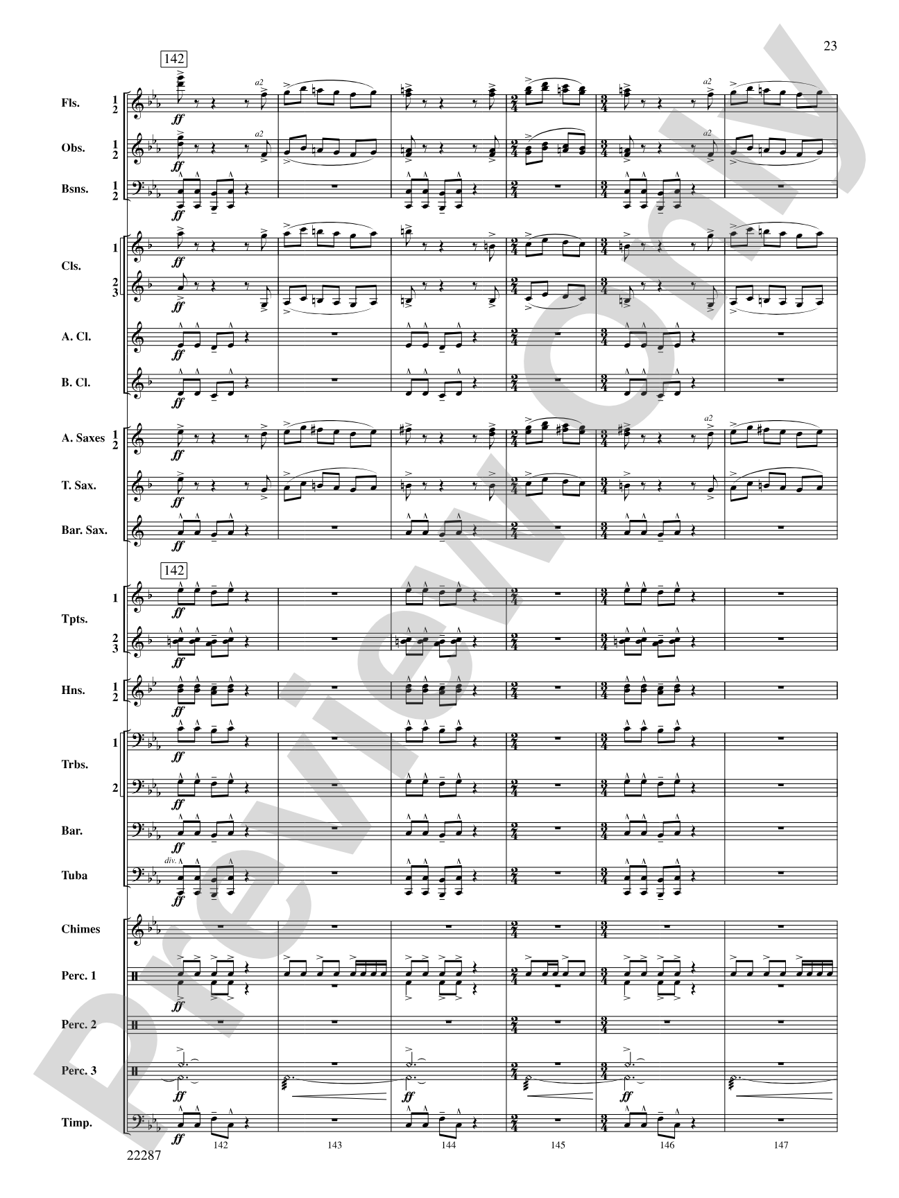 Primordial Overture: Concert Band Conductor Score & Parts
