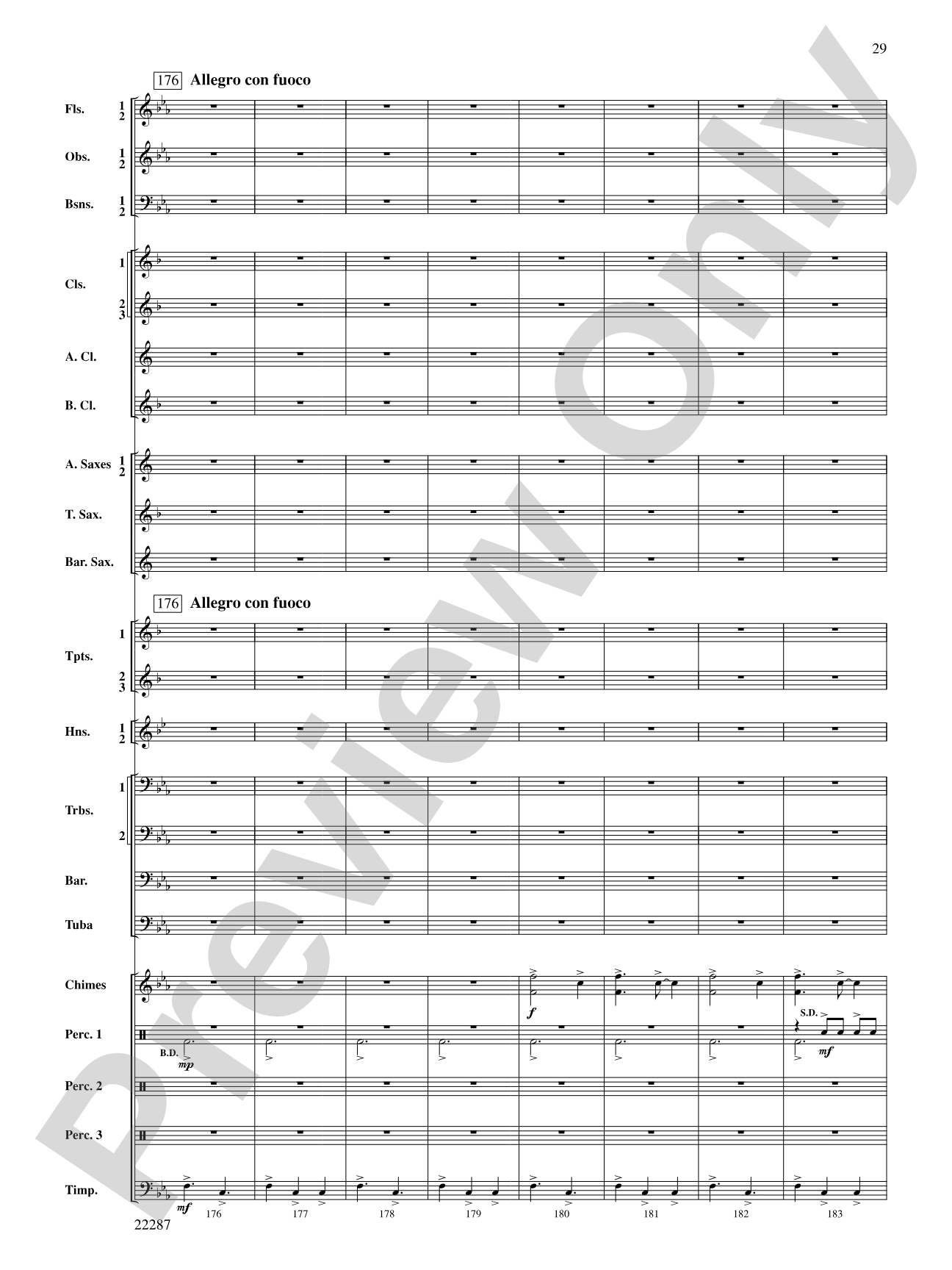 Primordial Overture: Concert Band Conductor Score & Parts
