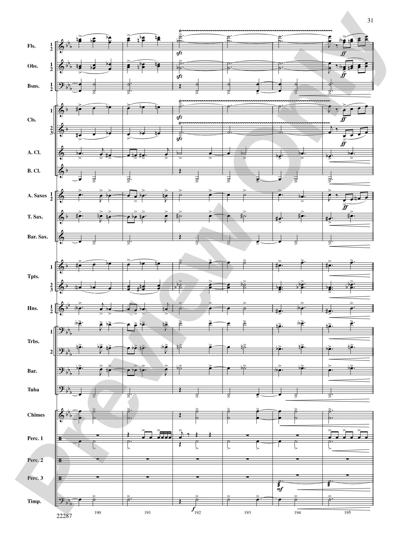Primordial Overture: Concert Band Conductor Score & Parts