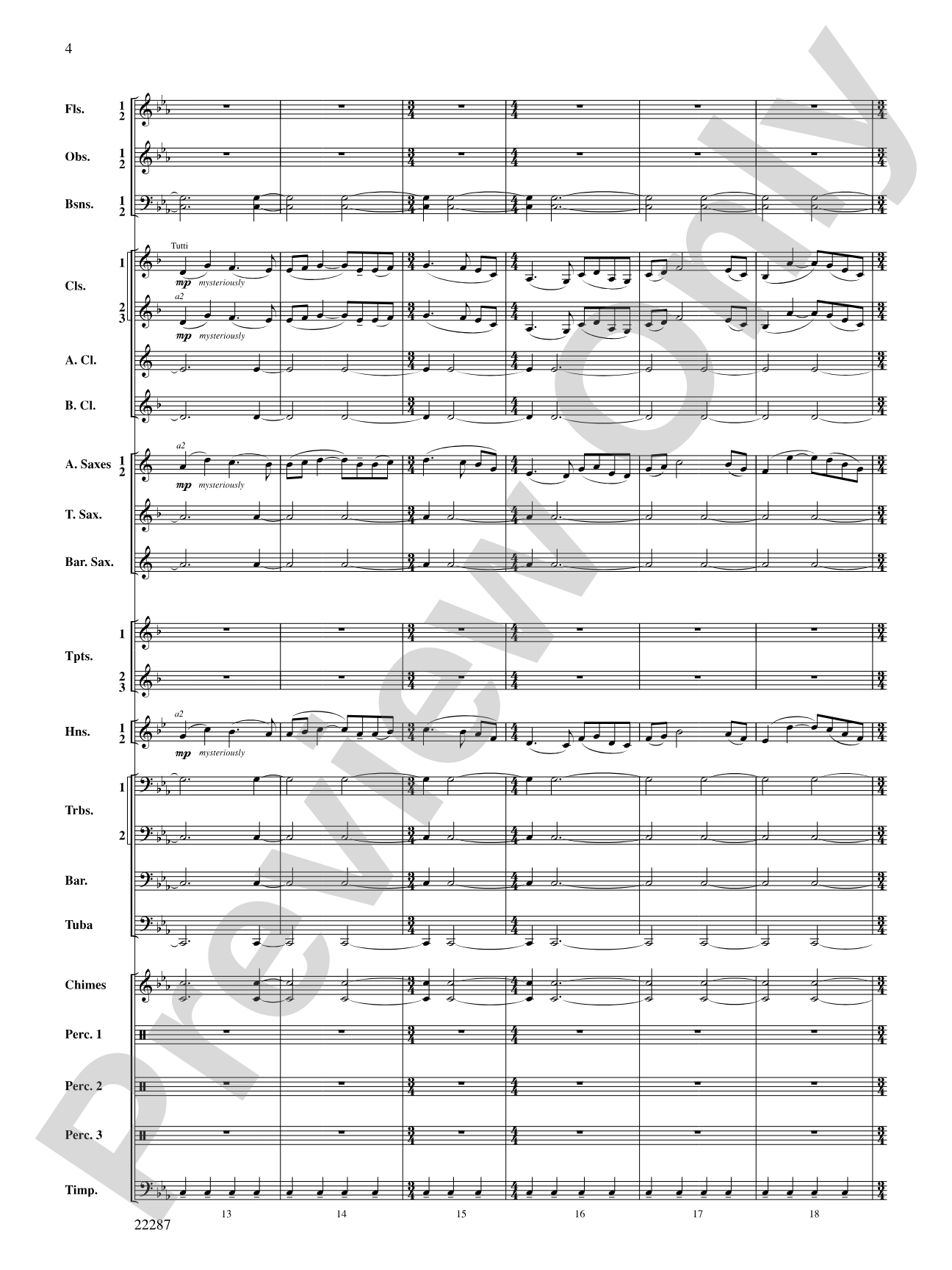 Primordial Overture: Concert Band Conductor Score & Parts