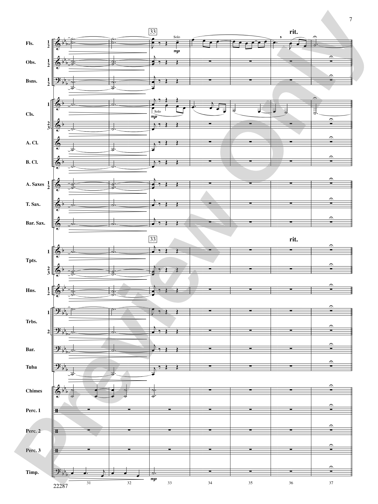 Primordial Overture: Concert Band Conductor Score & Parts