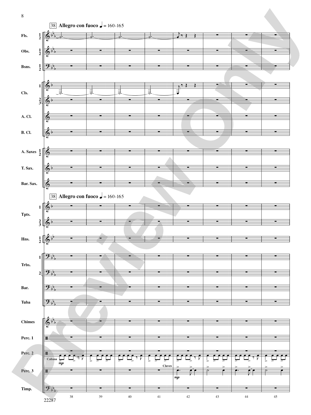 Primordial Overture: Concert Band Conductor Score & Parts