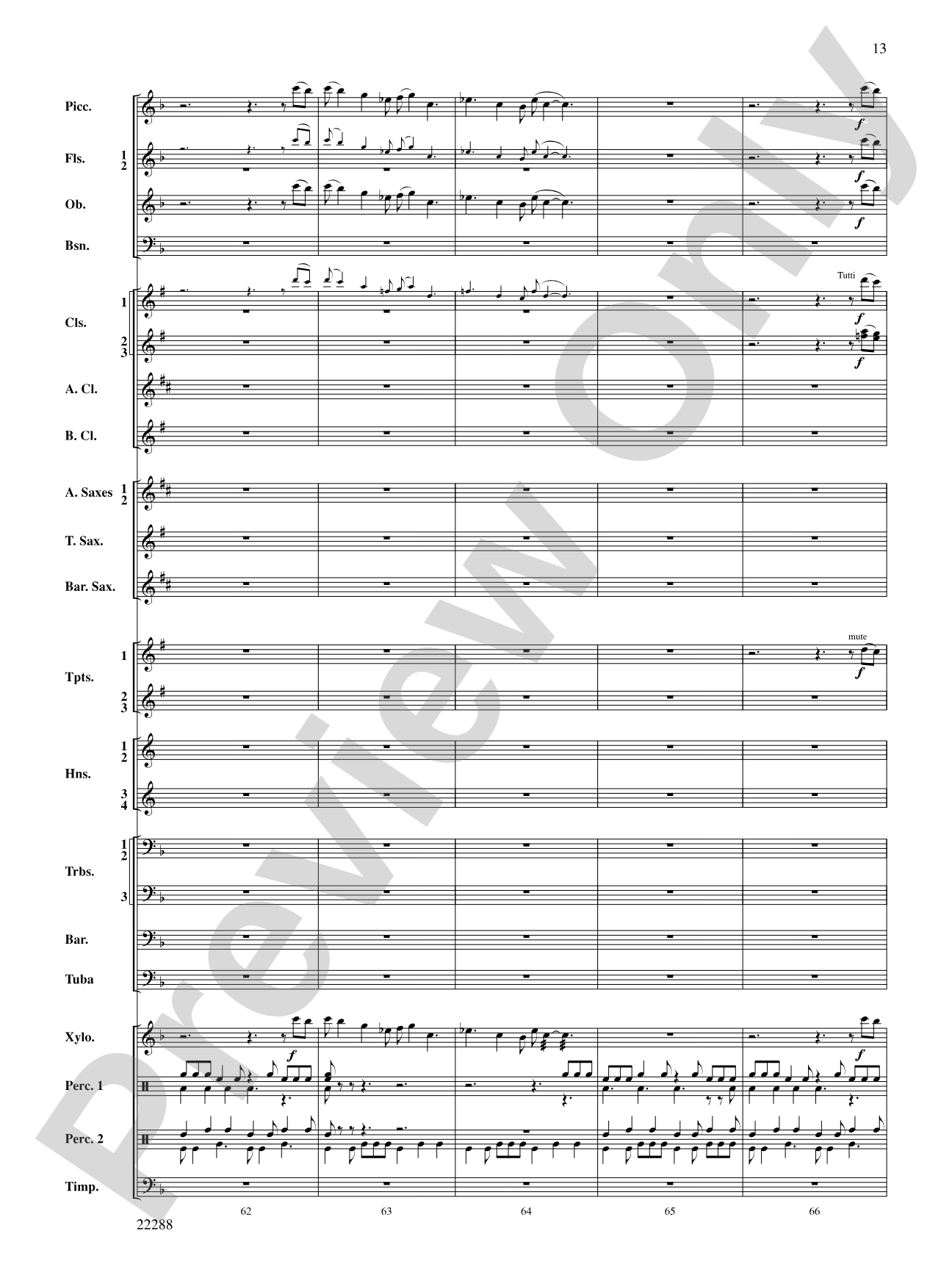 Mandjiani: Concert Band Conductor Score & Parts