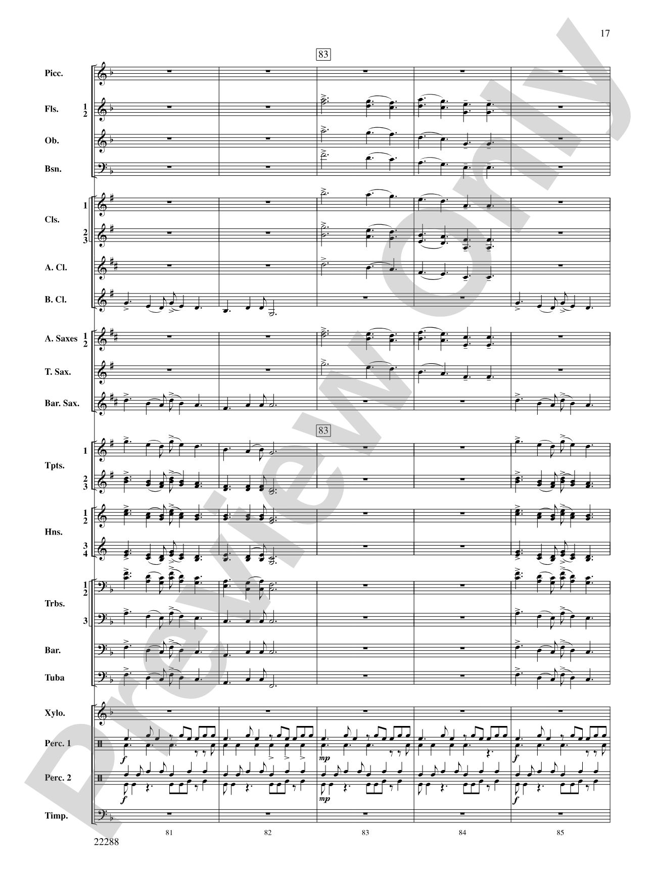 Mandjiani: Concert Band Conductor Score & Parts