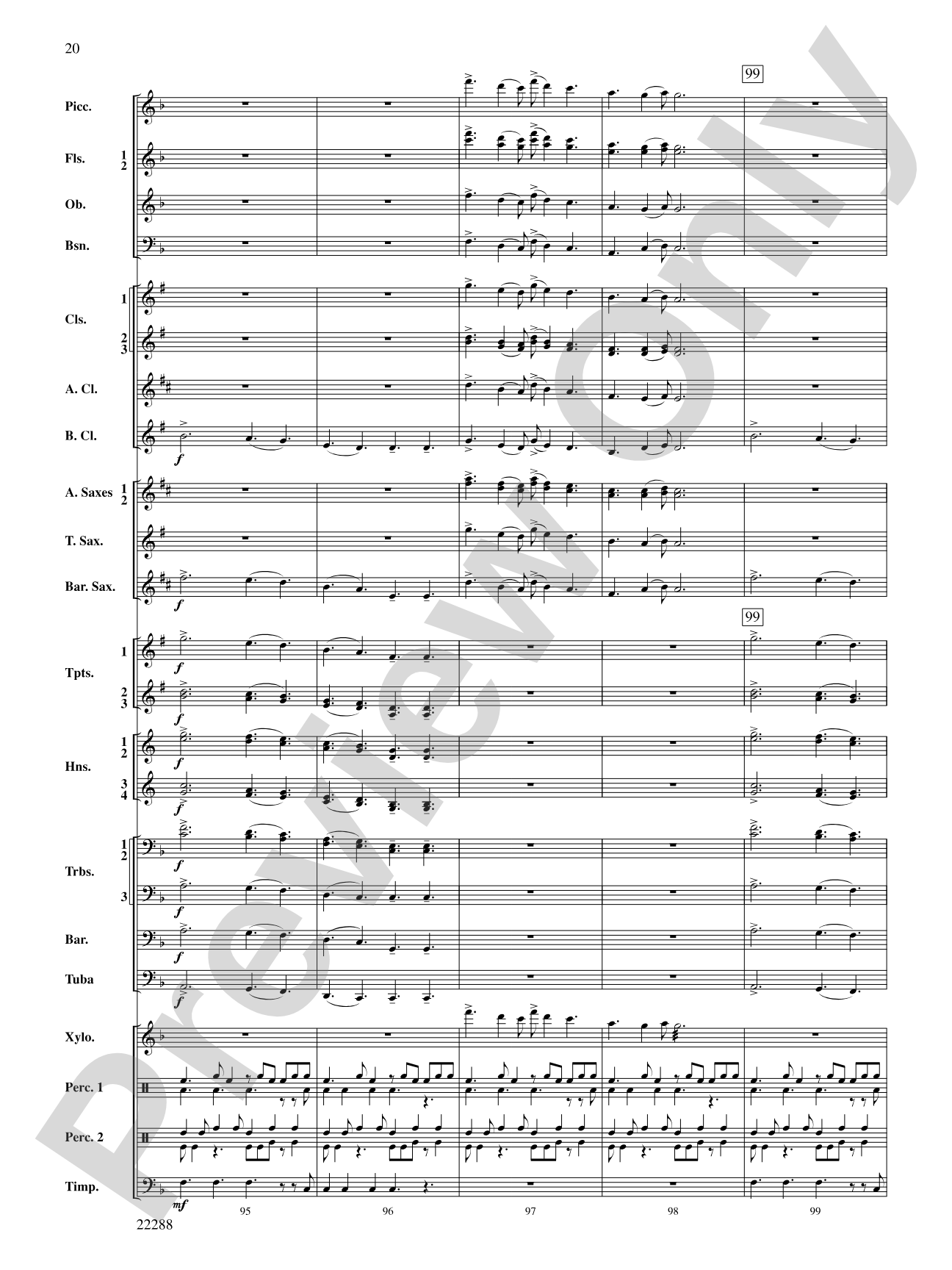 Mandjiani: Concert Band Conductor Score & Parts