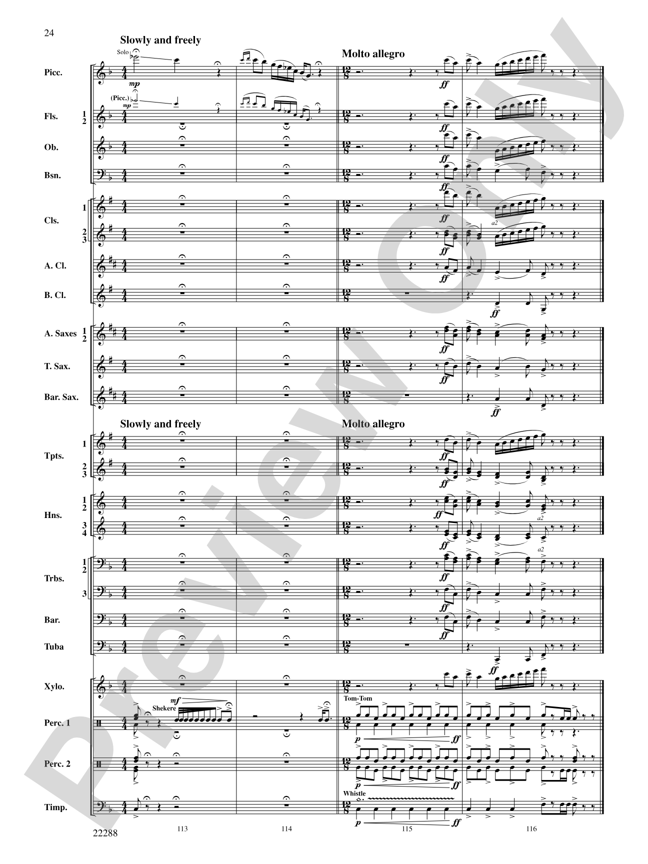Mandjiani: Concert Band Conductor Score & Parts