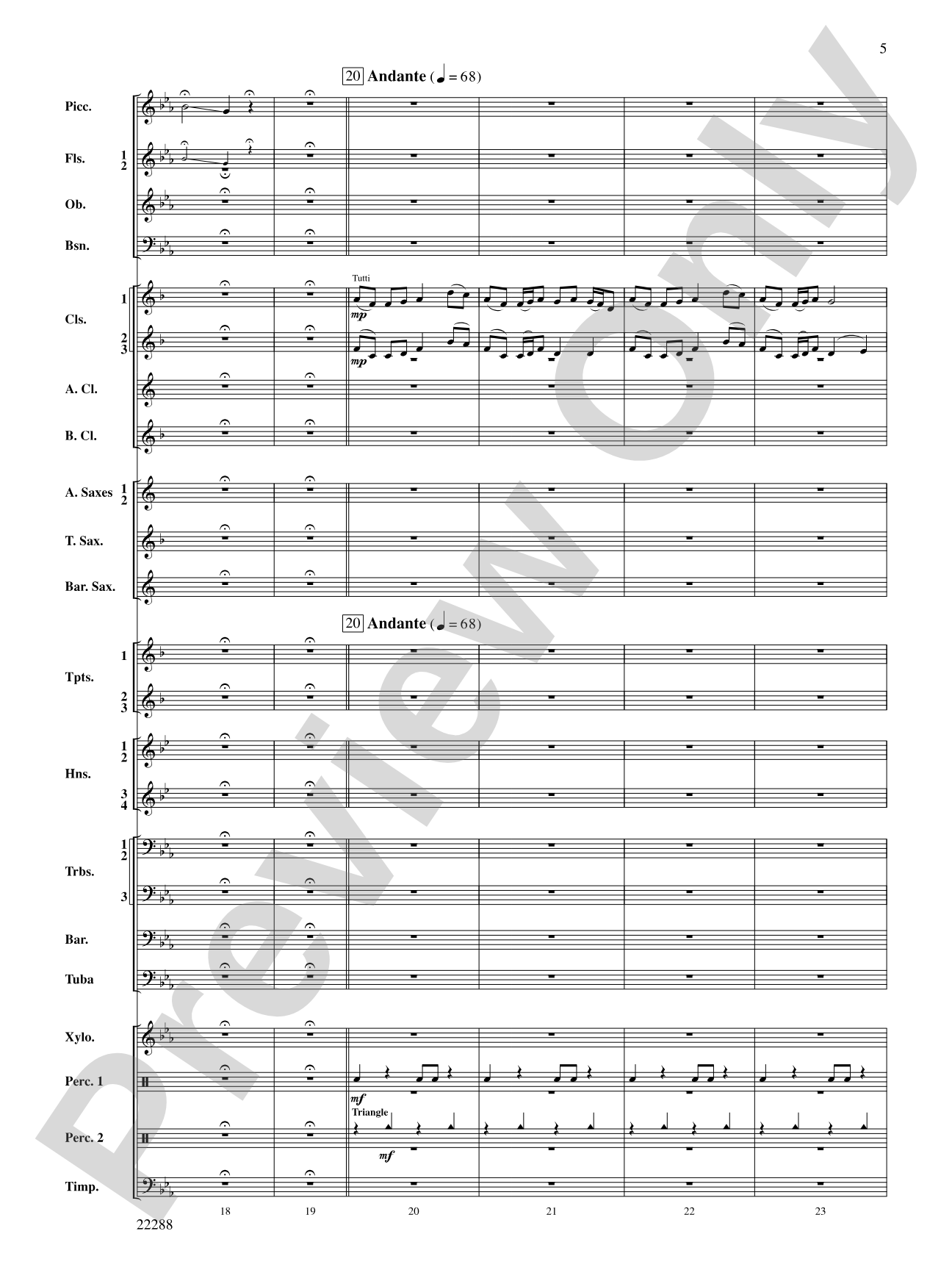 Mandjiani: Concert Band Conductor Score & Parts