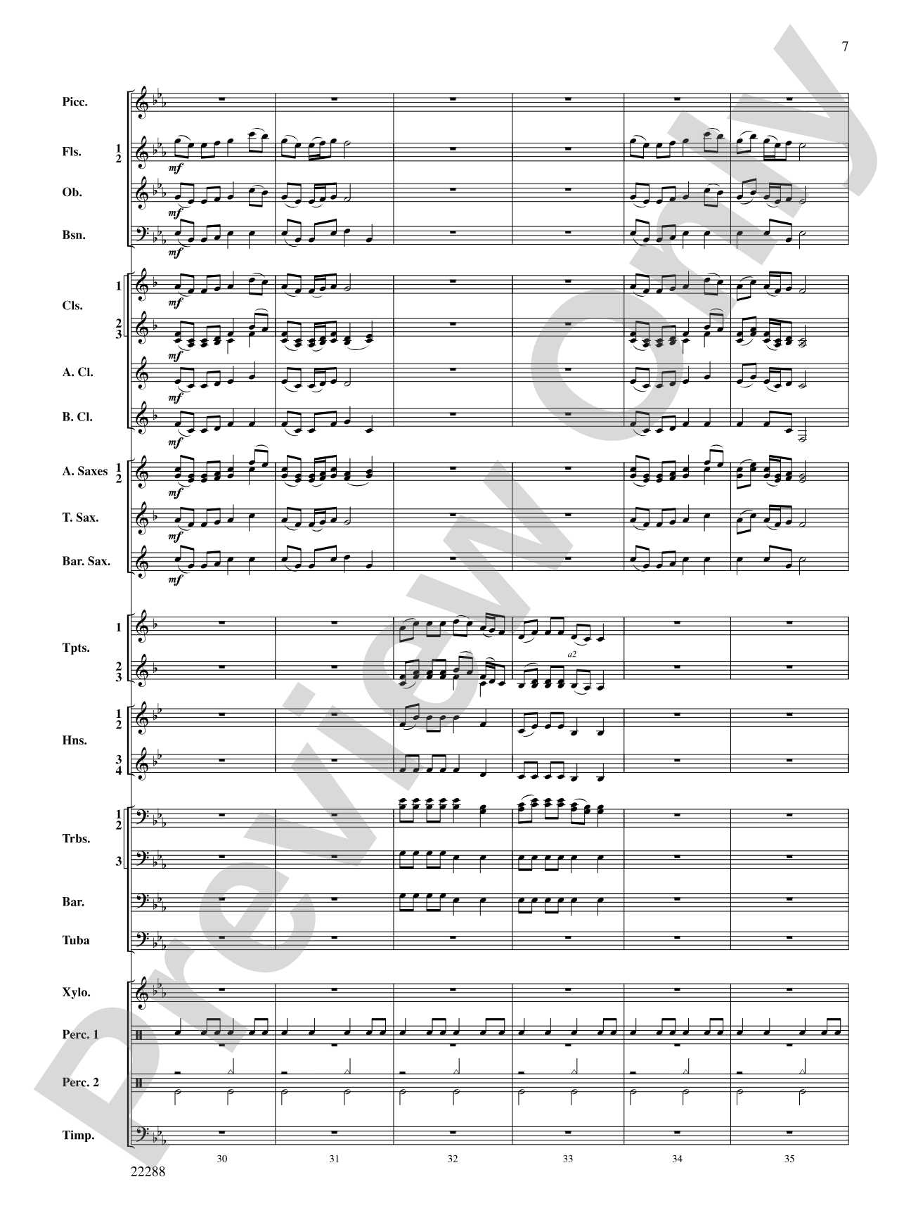 Mandjiani: Concert Band Conductor Score & Parts
