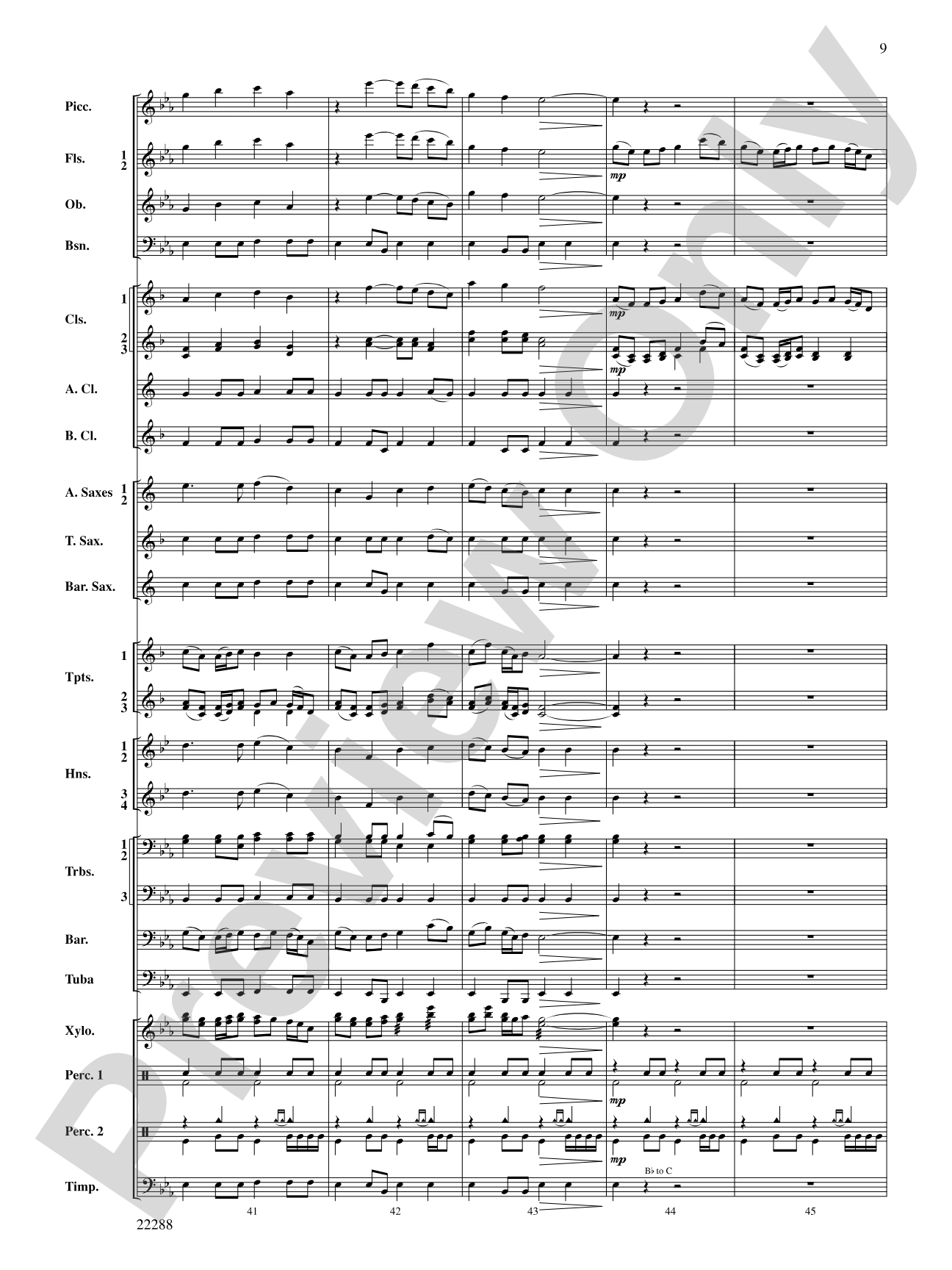 Mandjiani: Concert Band Conductor Score & Parts