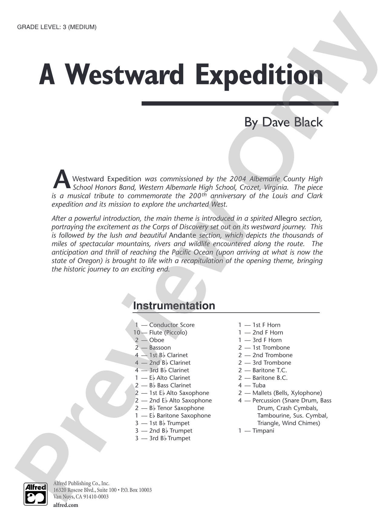 A Westward Expedition