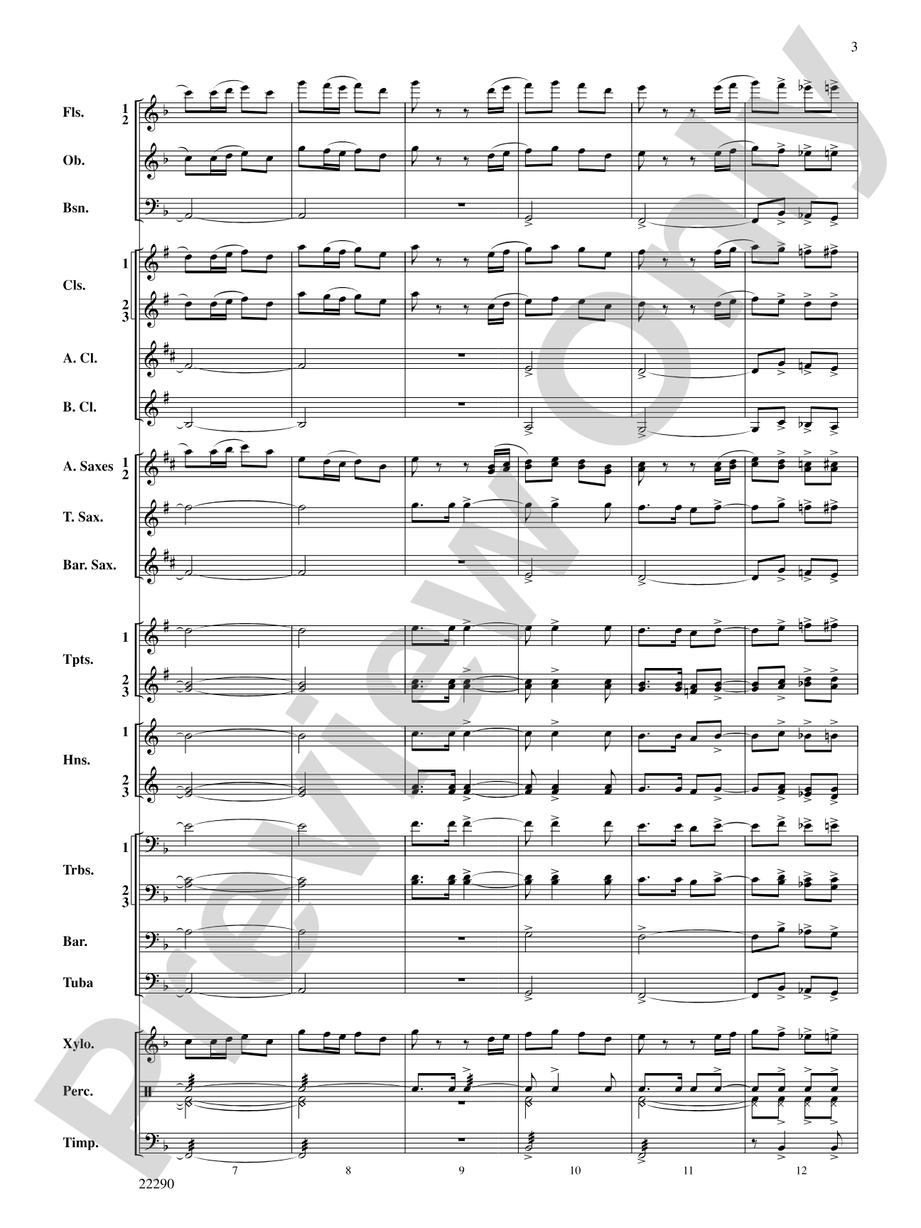 Viper Squadron March: Concert Band Conductor Score & Parts