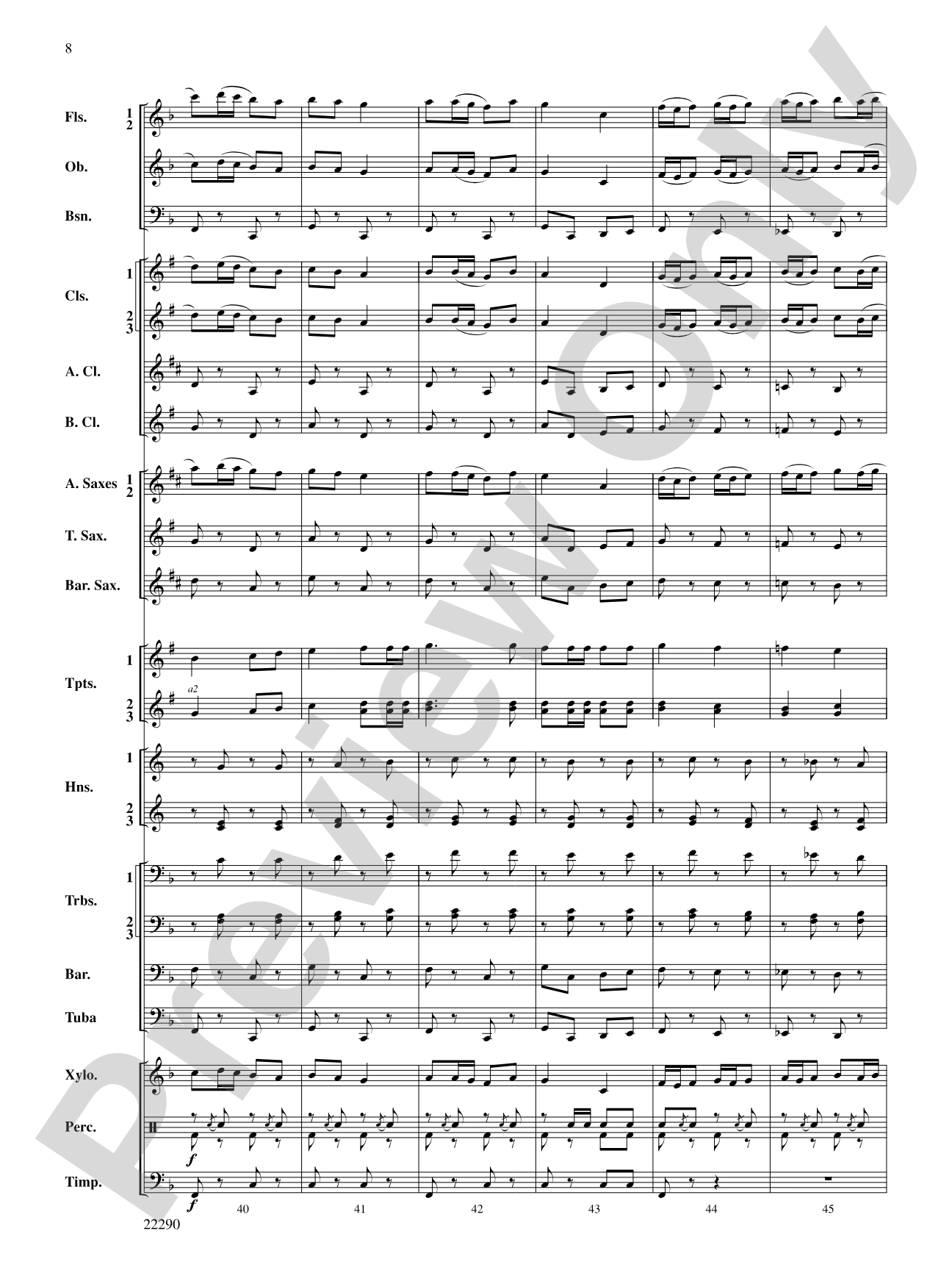 Viper Squadron March: Concert Band Conductor Score & Parts