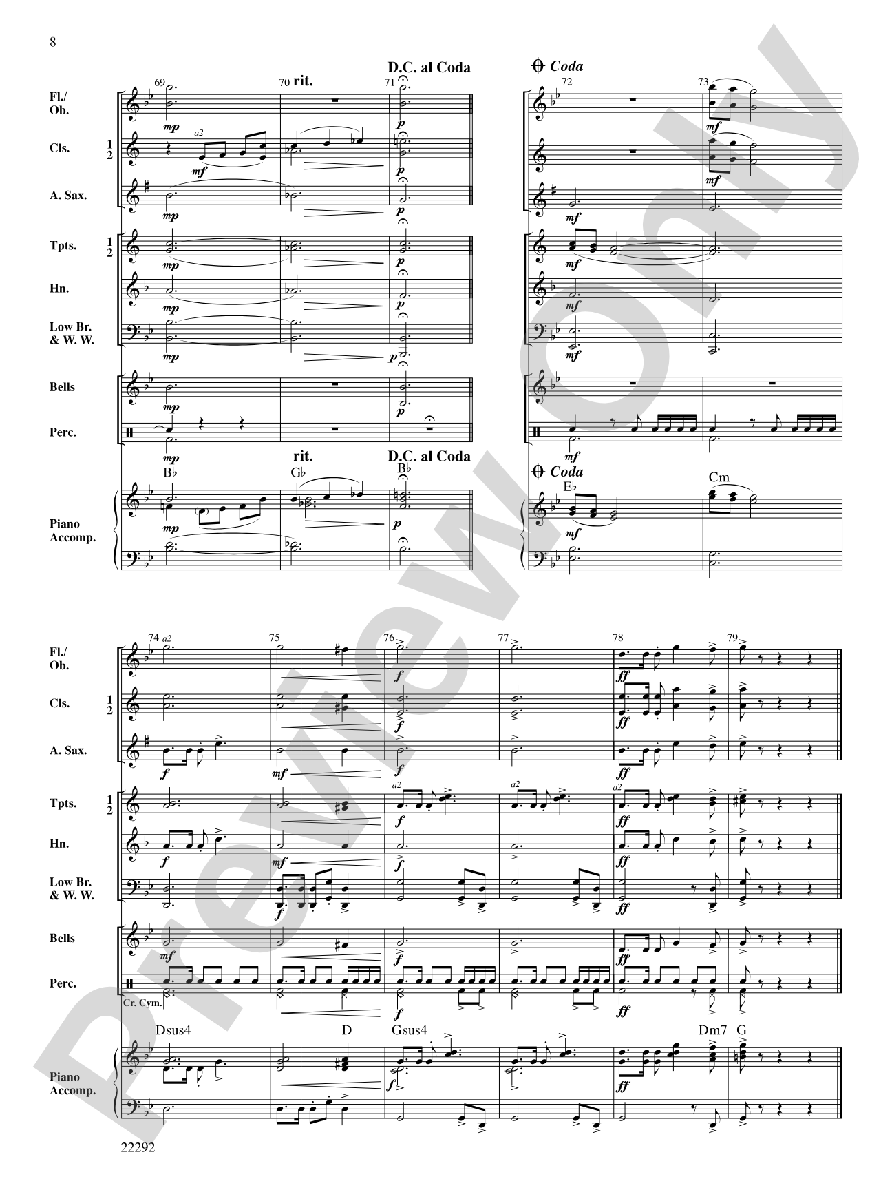 Echoes of Santa Fe: Concert Band Conductor Score & Parts