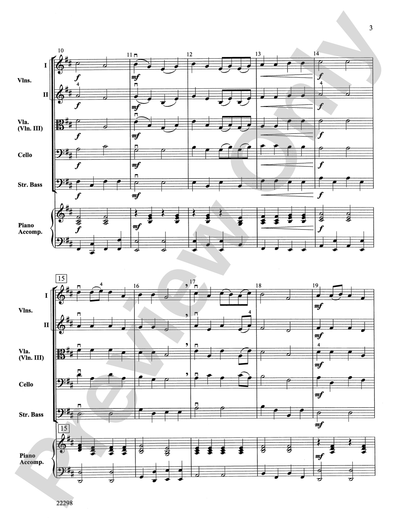 Dorian Parade: String Orchestra Conductor Score & Parts