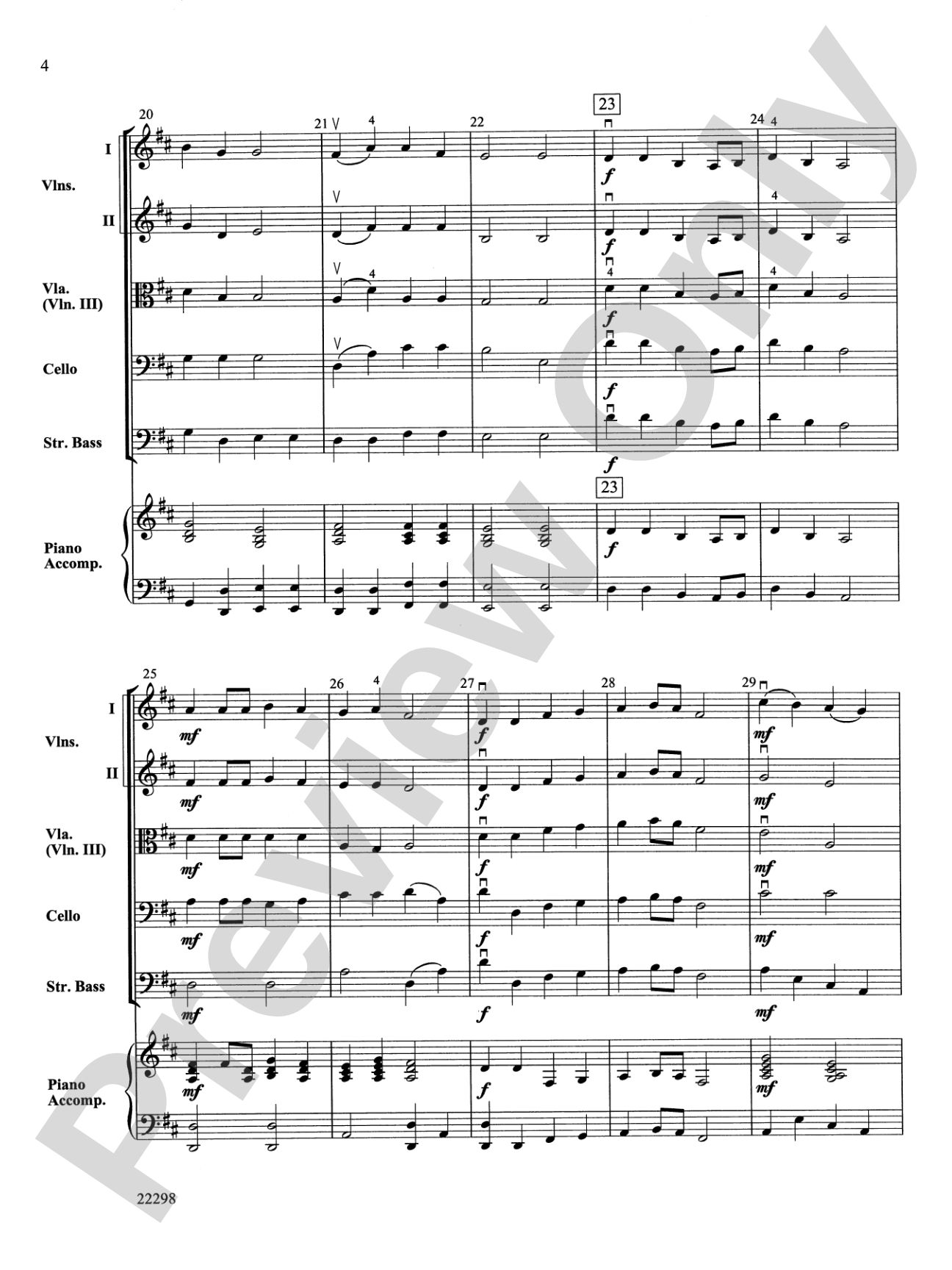 Dorian Parade: String Orchestra Conductor Score & Parts