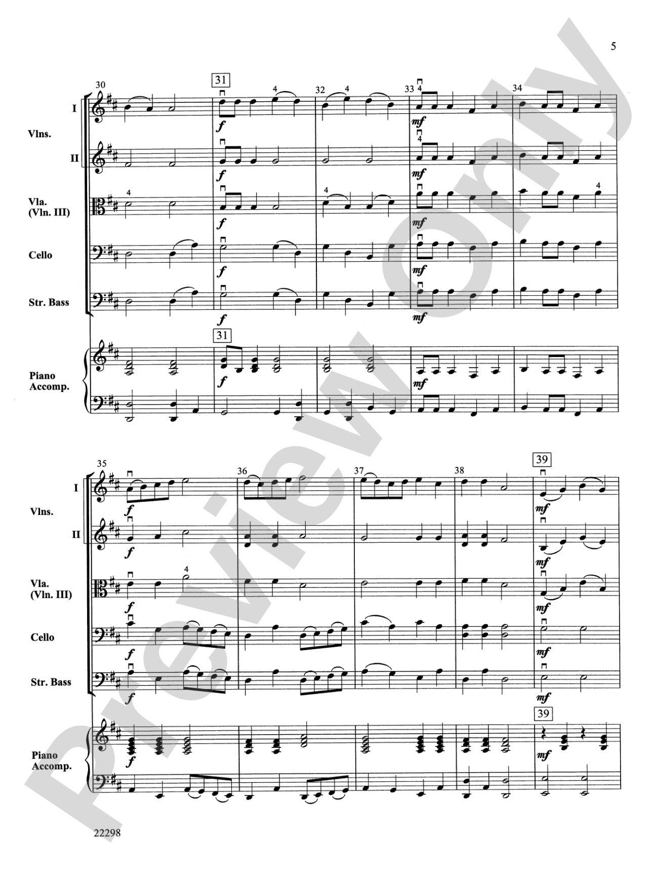 Dorian Parade: String Orchestra Conductor Score & Parts