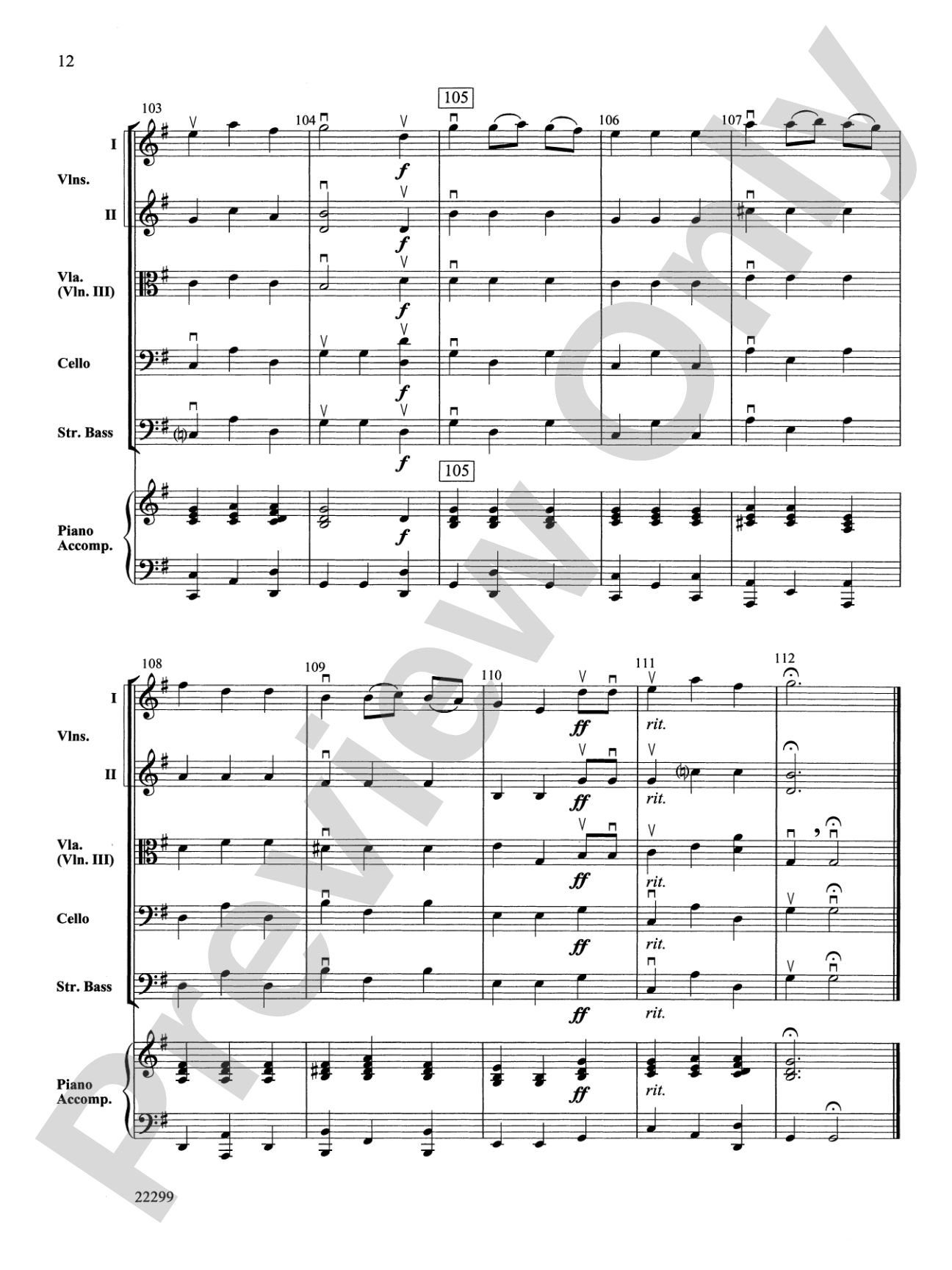 String a Song of Christmas: String Orchestra Conductor Score & Parts