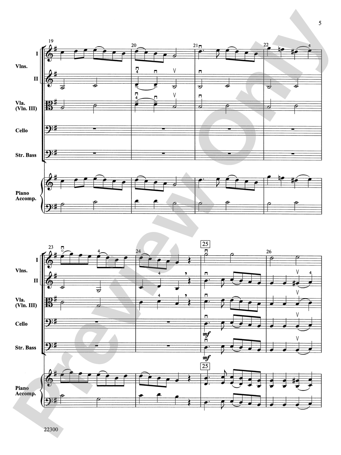 Mozart Alleluia: String Orchestra Conductor Score & Parts