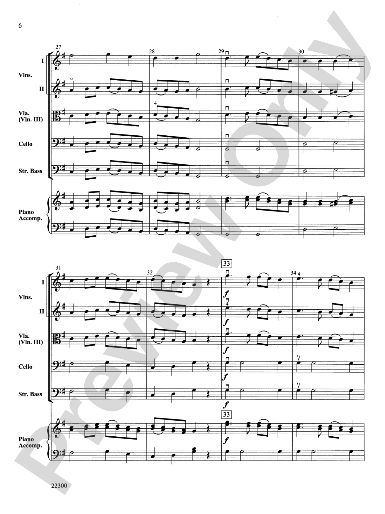 Mozart Alleluia: String Orchestra Conductor Score & Parts