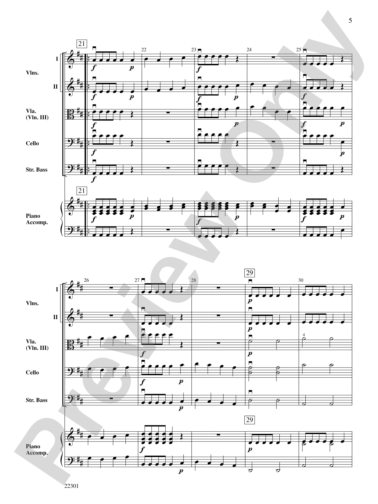 Rustic Dance: String Orchestra Conductor Score & Parts
