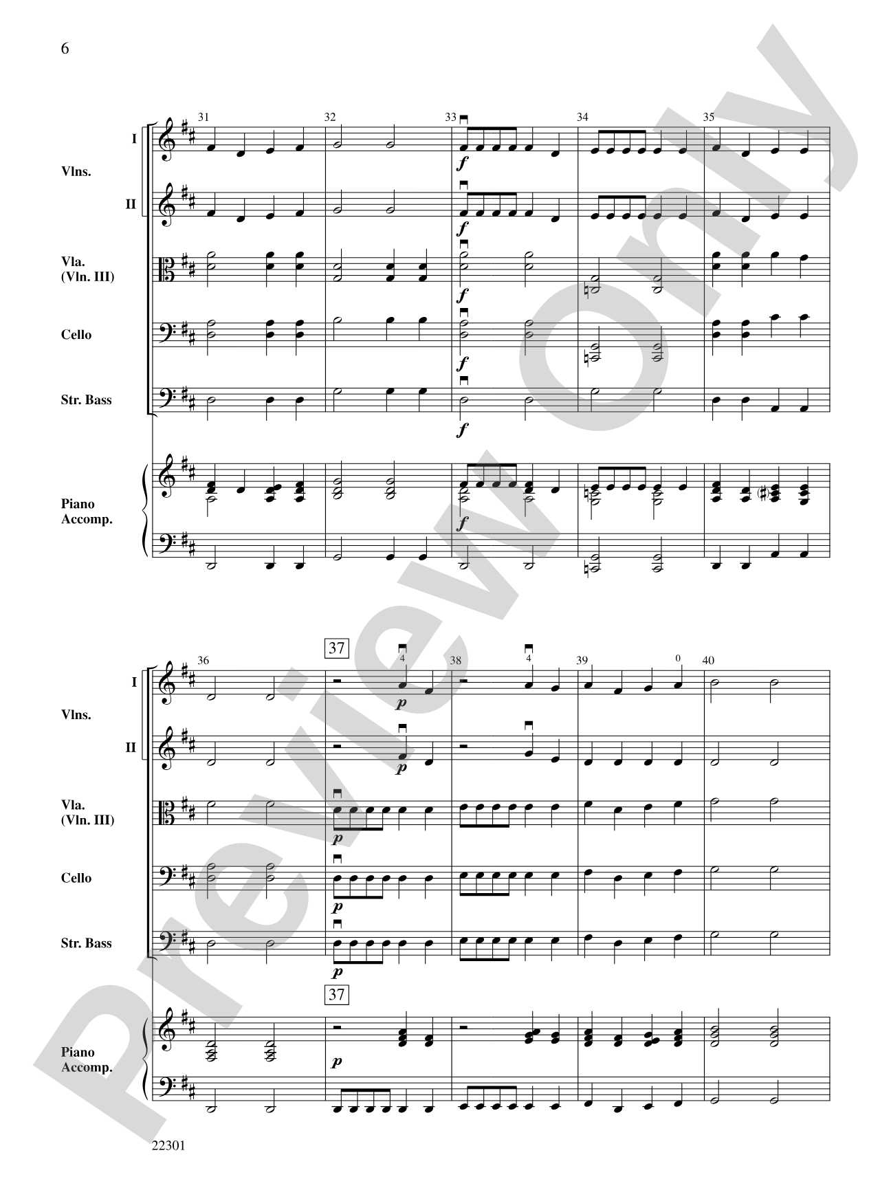 Rustic Dance: String Orchestra Conductor Score & Parts