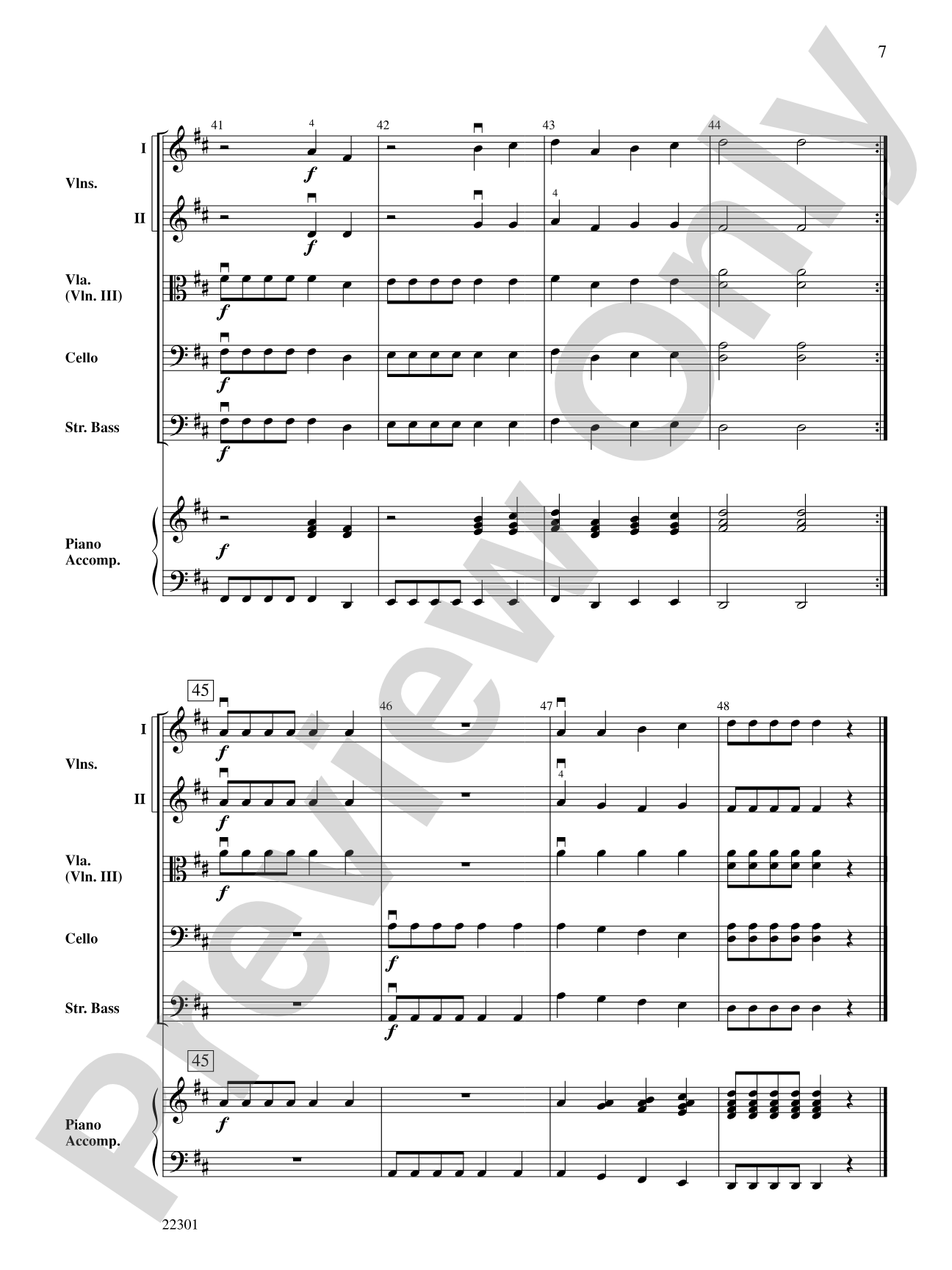 Rustic Dance: String Orchestra Conductor Score & Parts